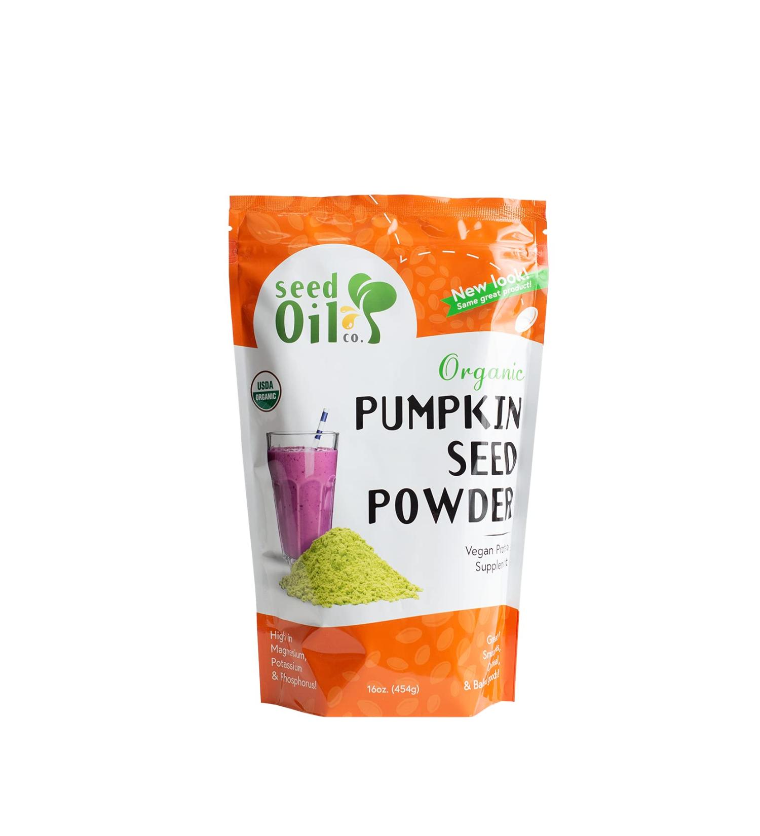 Pumpkin Seed Protein Powder - Premium Quality in Convenient Resealable Pouch - Buy Online on GoSupps.com