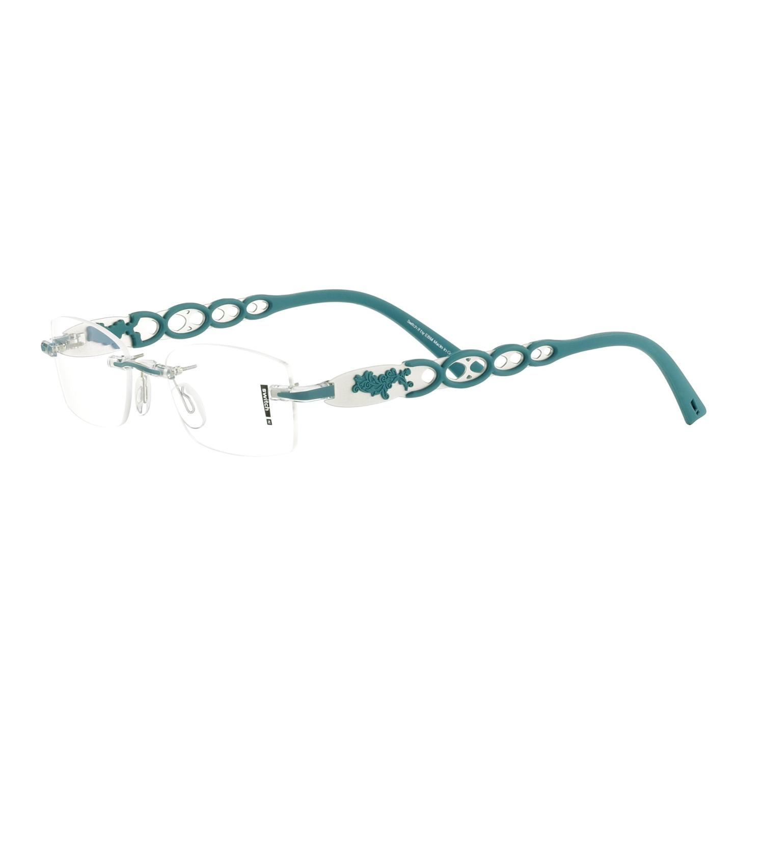 Switch it! Set interchangeable brackets stainless steel rubberized tendrils Combi 389 palladium-matt-turquoise