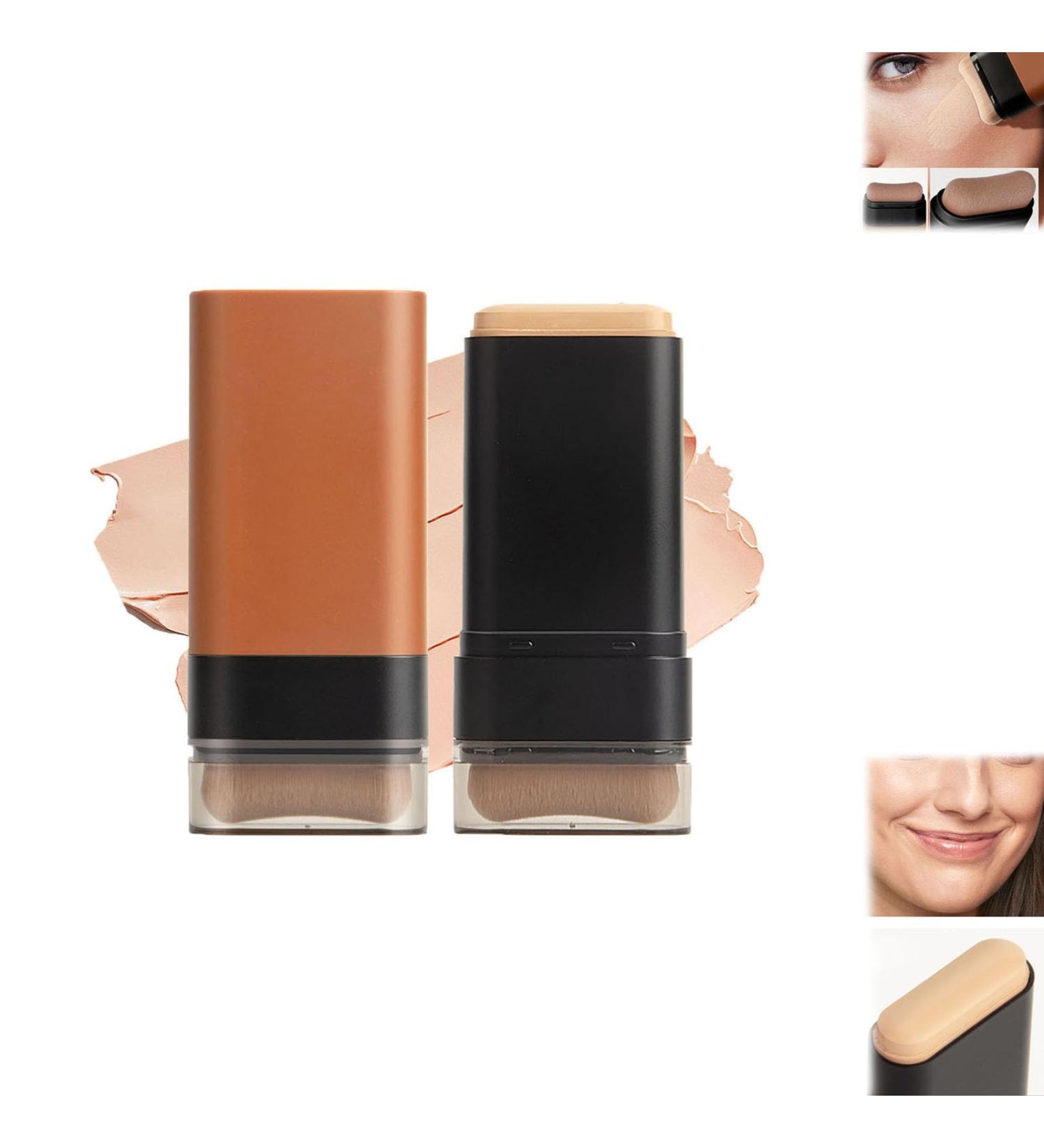 Multi-Use Foundation Stick Makeup with Built-In Foundation Brush Hydrating Lightweight Foundation Stick with Brushz Longwear Contour Stick Foundation Face Stick Natural Finish (01 0.71 Ounce (Pack of 1)) 01 0.71 Ounce (Pack of 1) - Buy Online on GoSupps.com