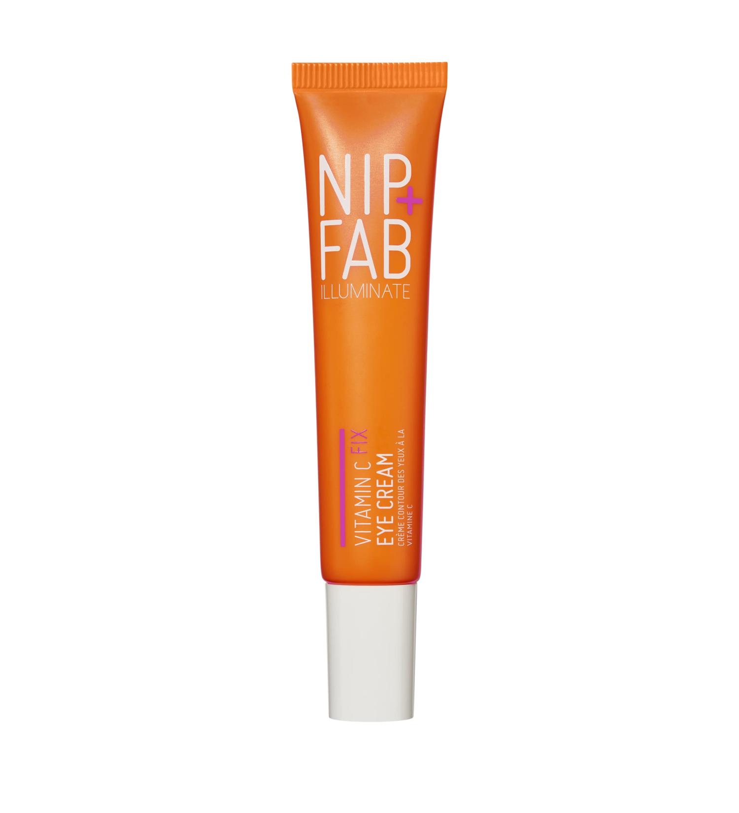 Nip+Fab Vitamin C Fix Eye Cream 10% | Brightening & Smoothing Eye Treatment with Peptides Caffeine & Niacinamide | 3 Forms of Vitamin C - Buy Online on GoSupps.com