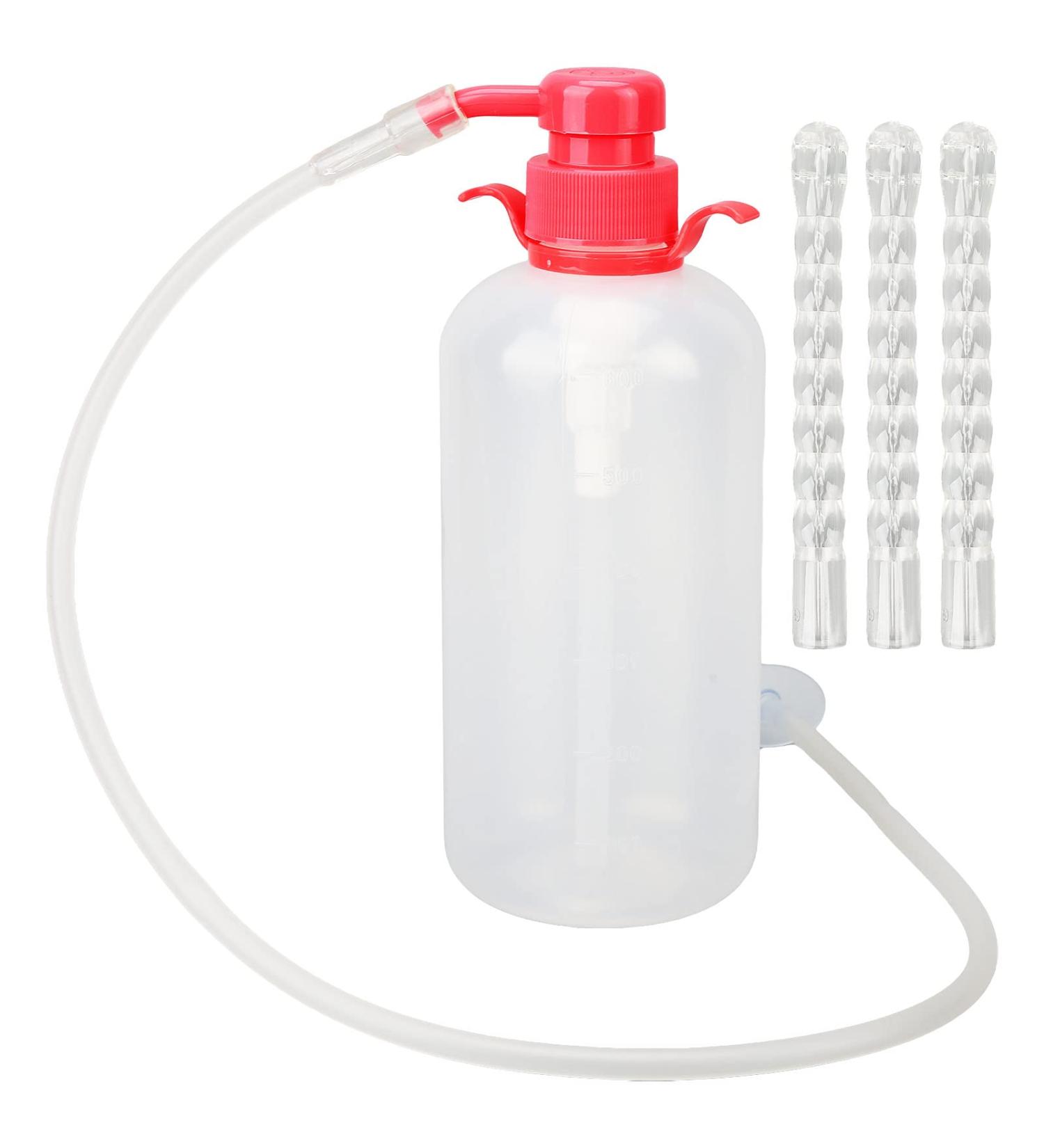 Vaginal Douche Cleaner Bottle 600ML - Reusable System with 9-Hole Nozzle for Female Cleansing | Best Vaginal Rinse - Buy Online on GoSupps.com