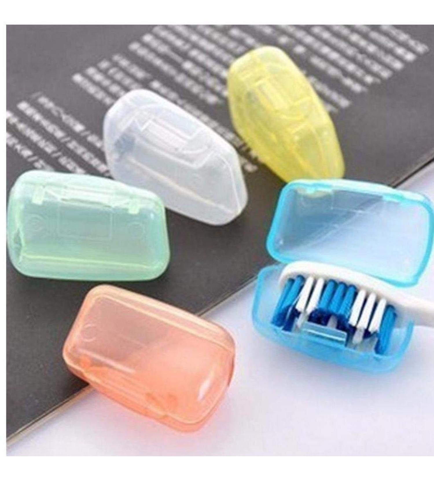 LAVALINK 5pcs Portable Travel Toothbrush Head Caps - Germ Protection Toothbrush Case for Health & Hygiene - Buy Online on GoSupps.com
