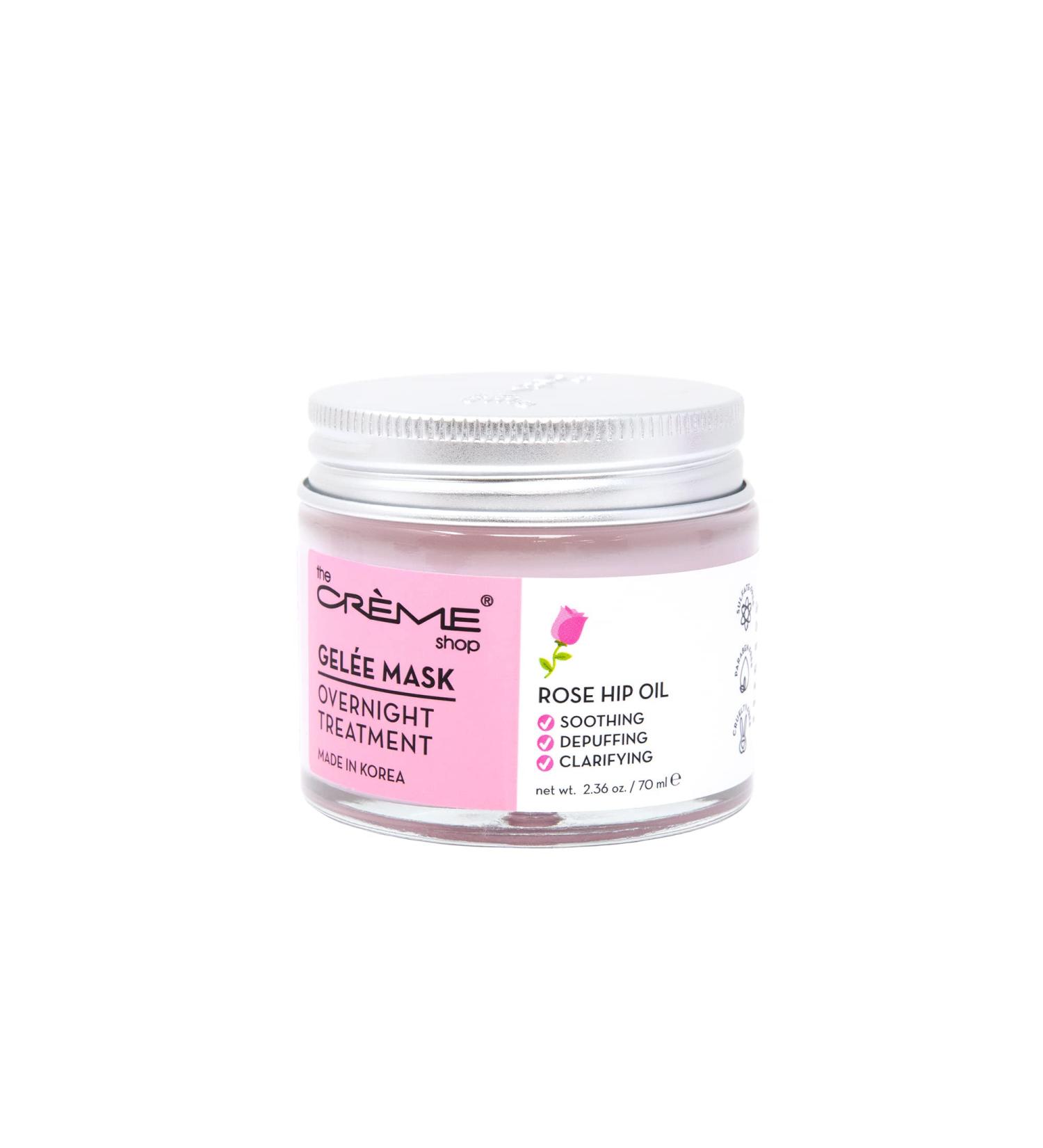 The Cr me Shop Overnight Gel Mask with Rose Oil for Moisturizing, Hydrating, Anti-Aging, and Brightening - 2.36 oz - Buy Online on GoSupps.com