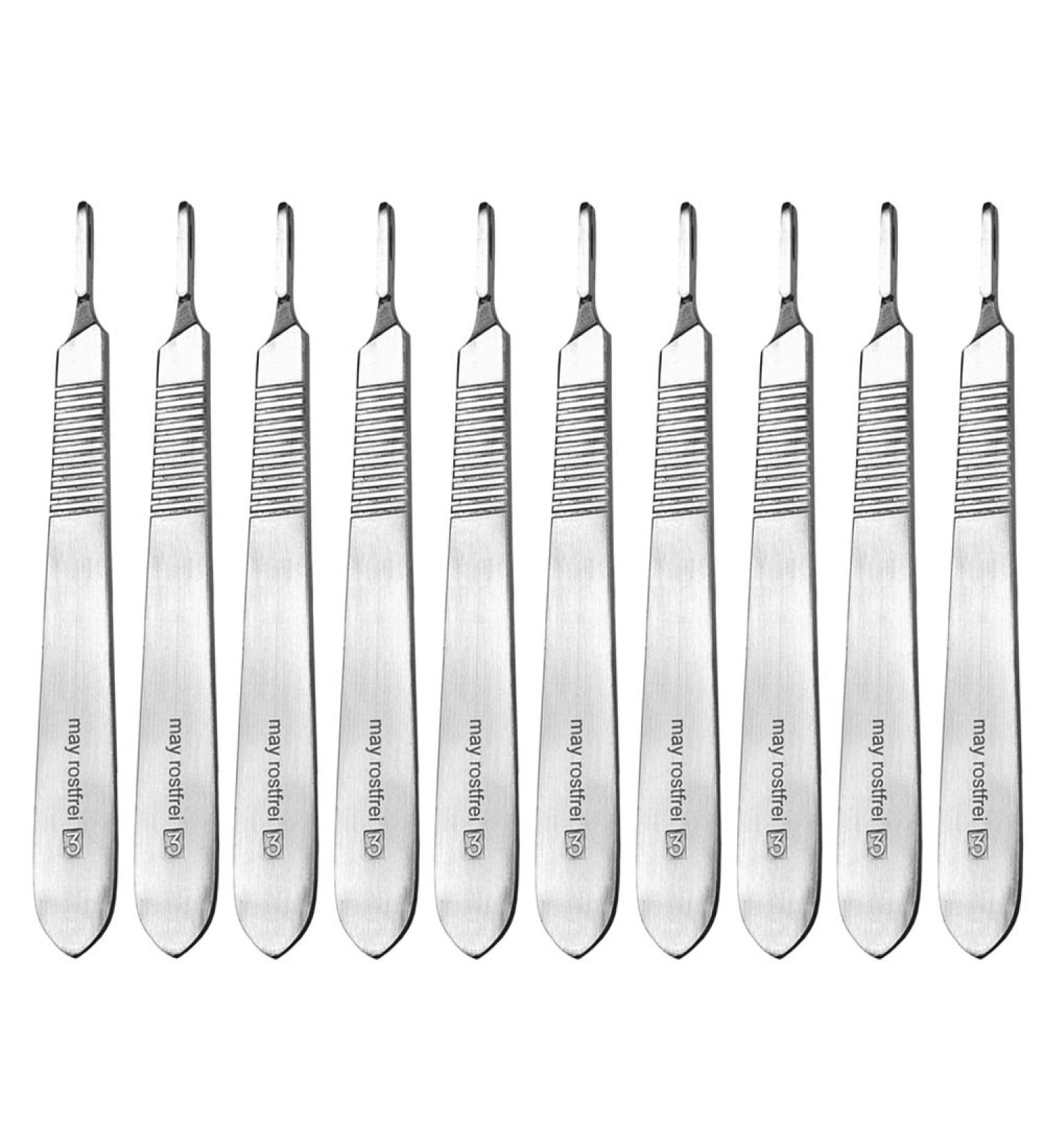 Buy May 10 x Scalpel Holder - Fig. 3 - Stainless Steel | Premium Quality Surgical Tools - International Shipping Available - Buy Online on GoSupps.com