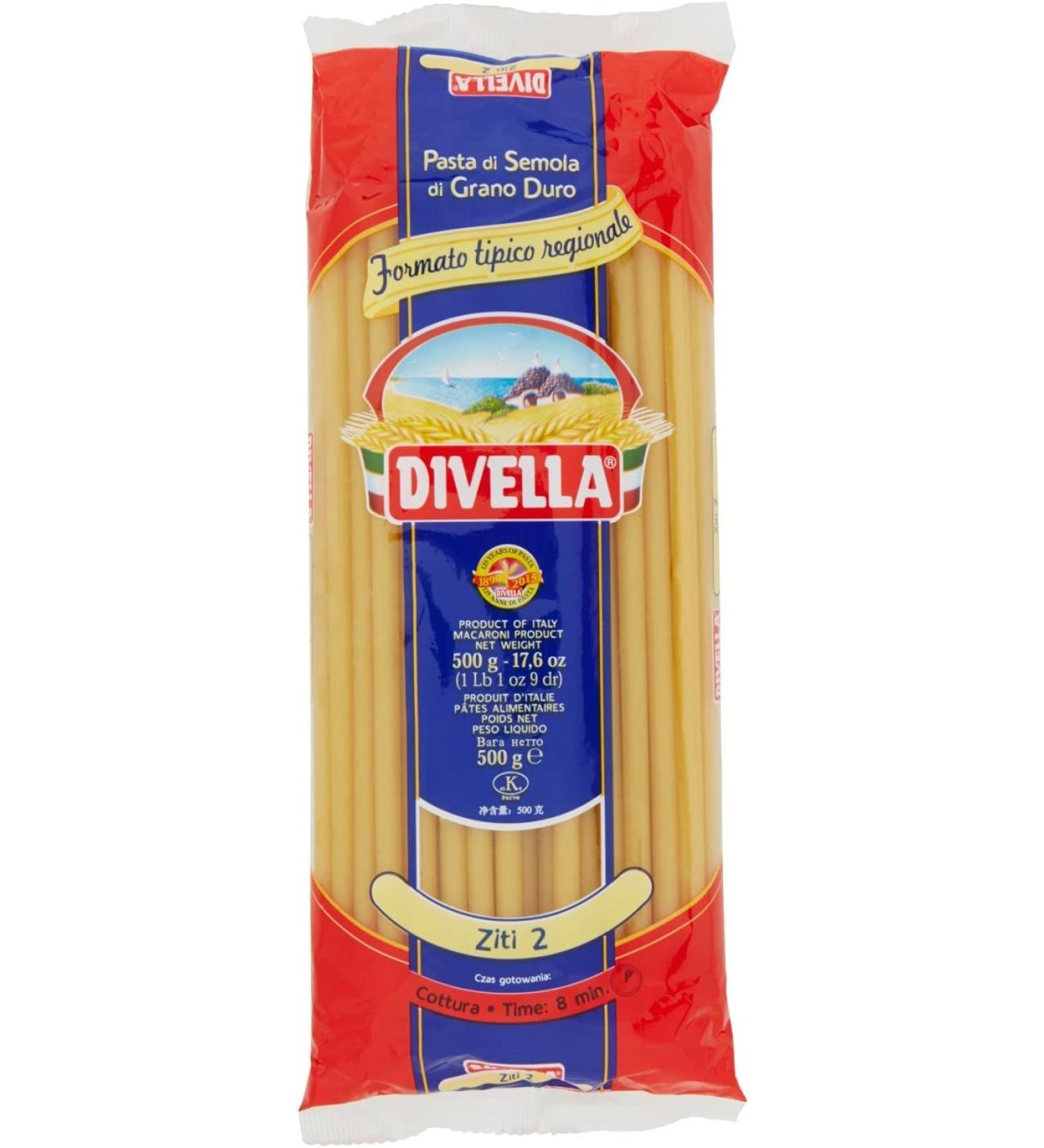  Italian Gourmet E.R. Divella Ziti N. 2 Durum Wheat Sesame Pasta 500 g + 400 g Box of - Buy Online on GoSupps.com