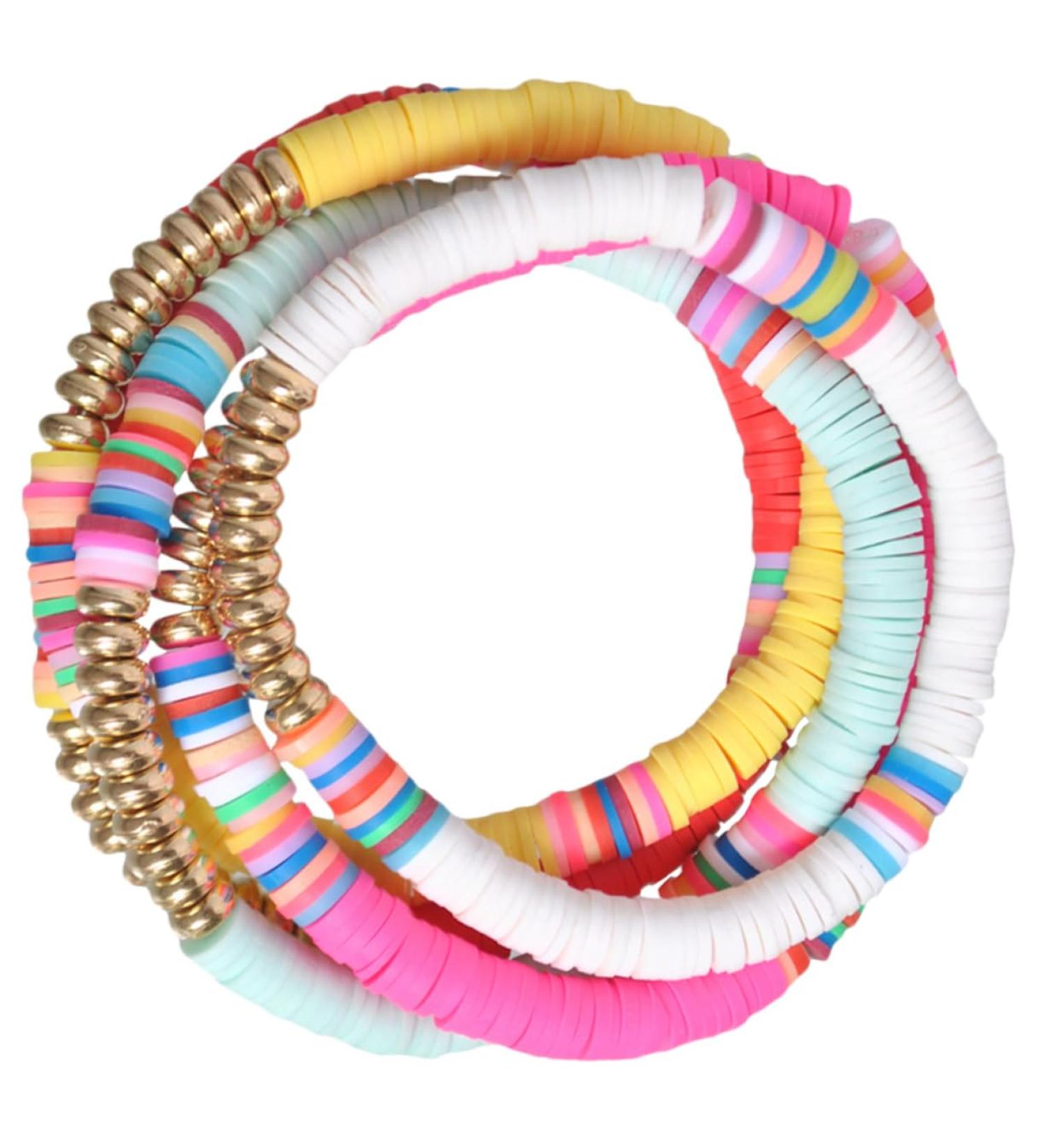 VALICLUD 5pcs Clay Bracelet Fashion Jewelry Decorative Hand Chain Delicate Pendant Womens Bracelet Colorful Embellishment Bracelet Colorful Wristbands Polymer Clay Bracelets Miss Dressing - Buy Online on GoSupps.com