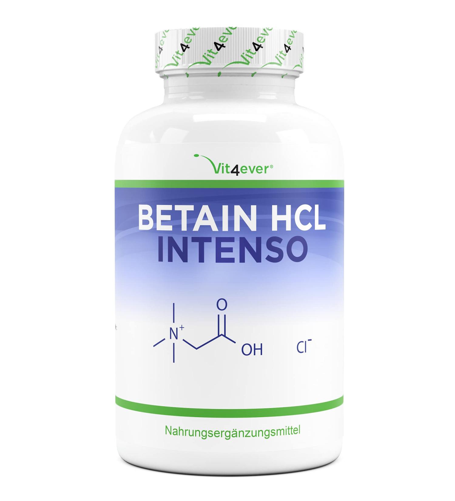 Buy Betain HCL 240 Capsules - 695 mg Premium Formula with Pepsin & Bitter Enzymes - Full Spectrum High Dose - Laboratory Tested for Optimal Health - Buy Online on GoSupps.com