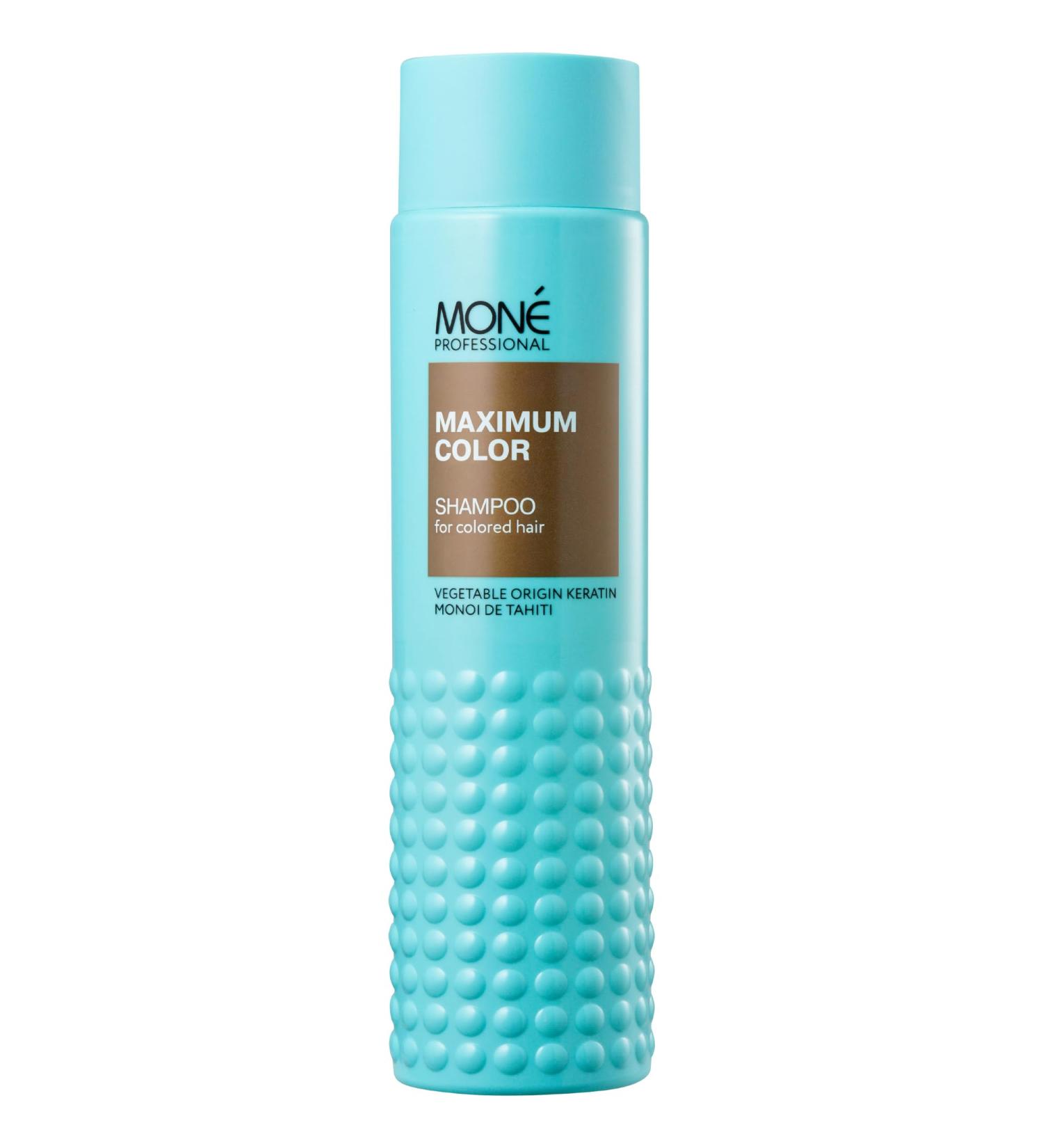 MON PROFESSIONAL - Keratin Colored Hair Shampoo - Color Reactivation and Protection - Intense Shine - Nourishing and Moisturizing - 300 ml - Buy Online on GoSupps.com