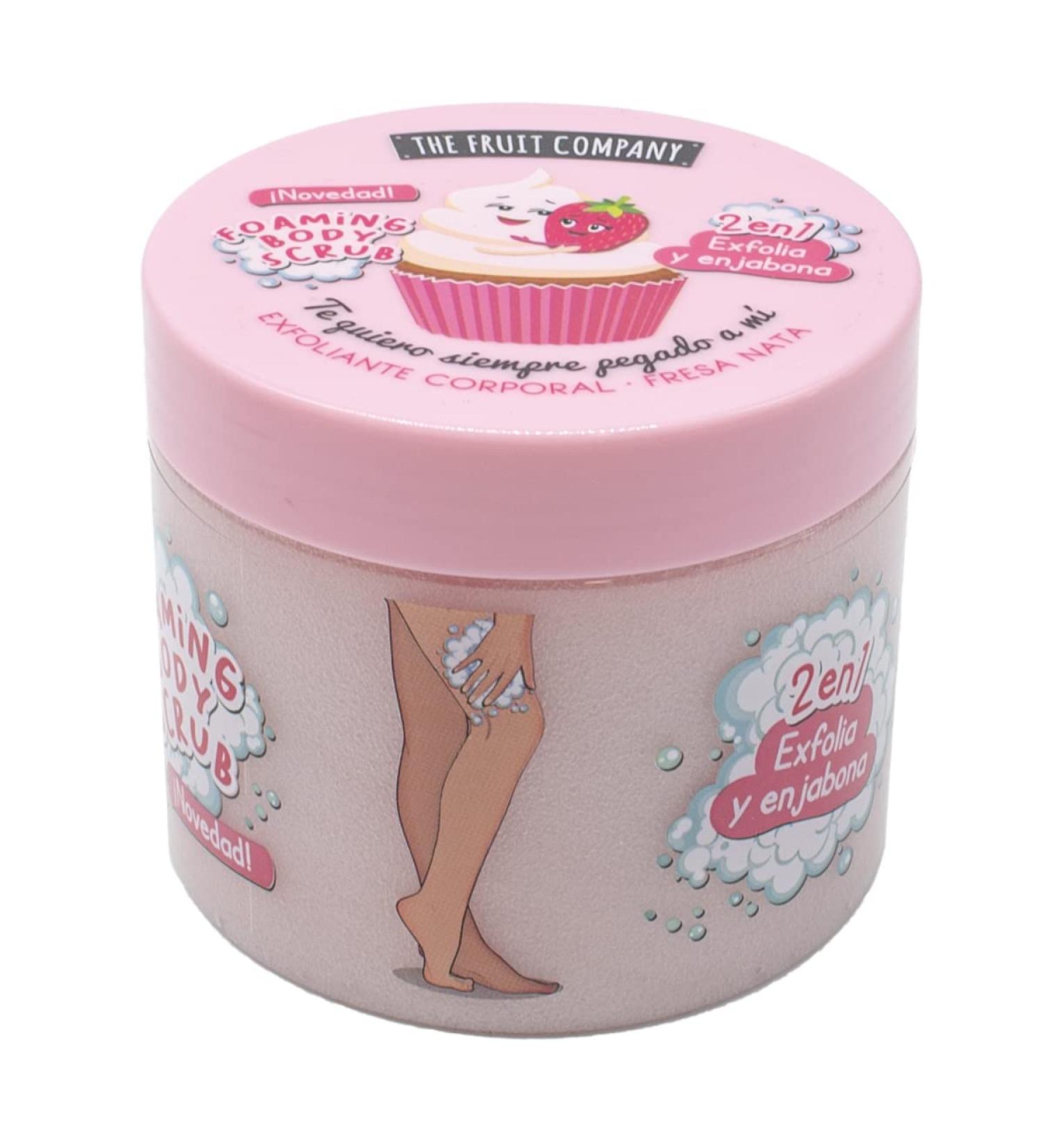 The Fruit Company Strawberry and Cream Scrub 400ml | 2 in 1 Exfoliates and Soap - Buy Online on GoSupps.com