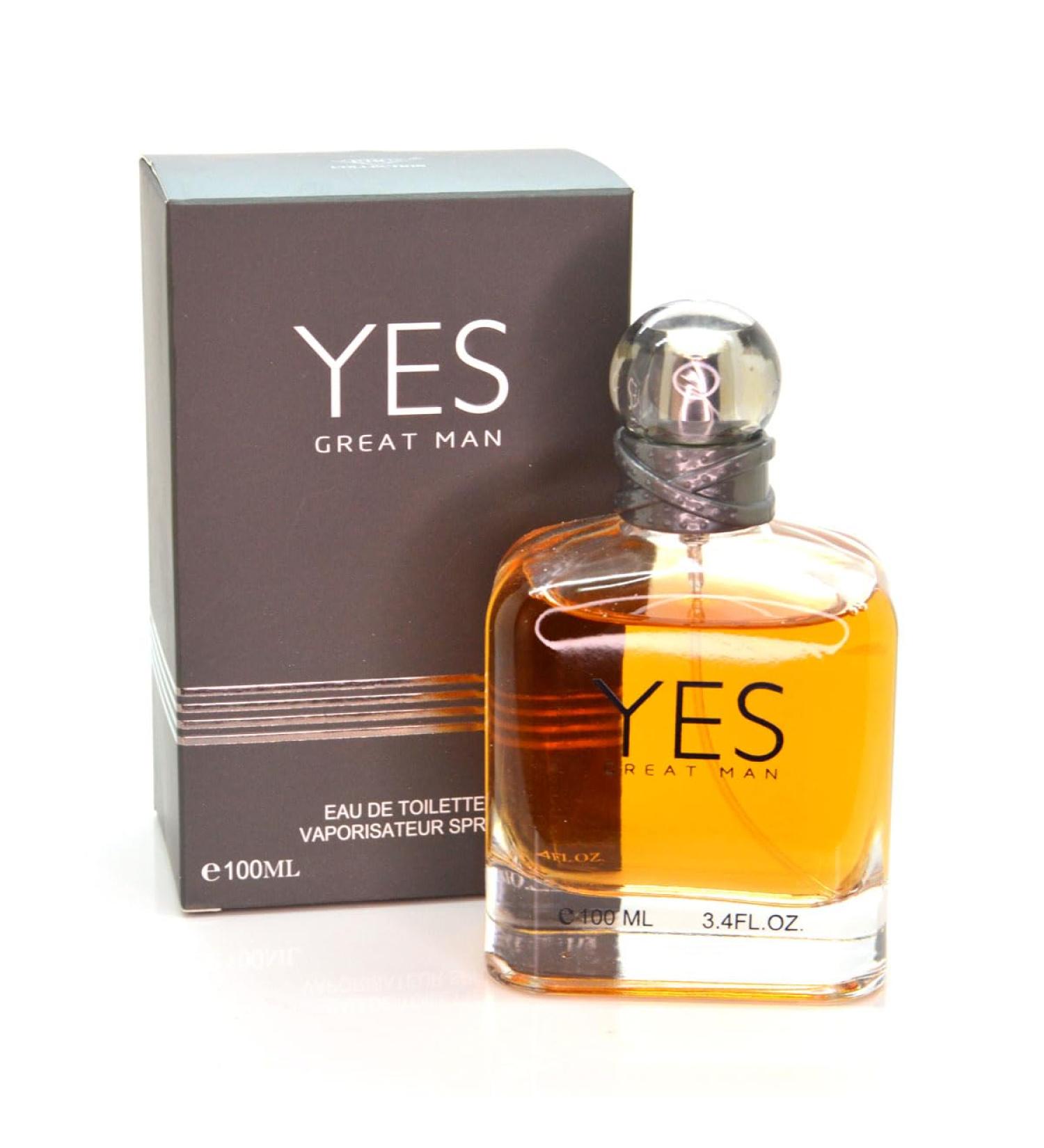 Yes Great Man Perfume 3.4 Fl Oz Eau De Parfum Vaporisateur Spray - Long Lasting Oil From France