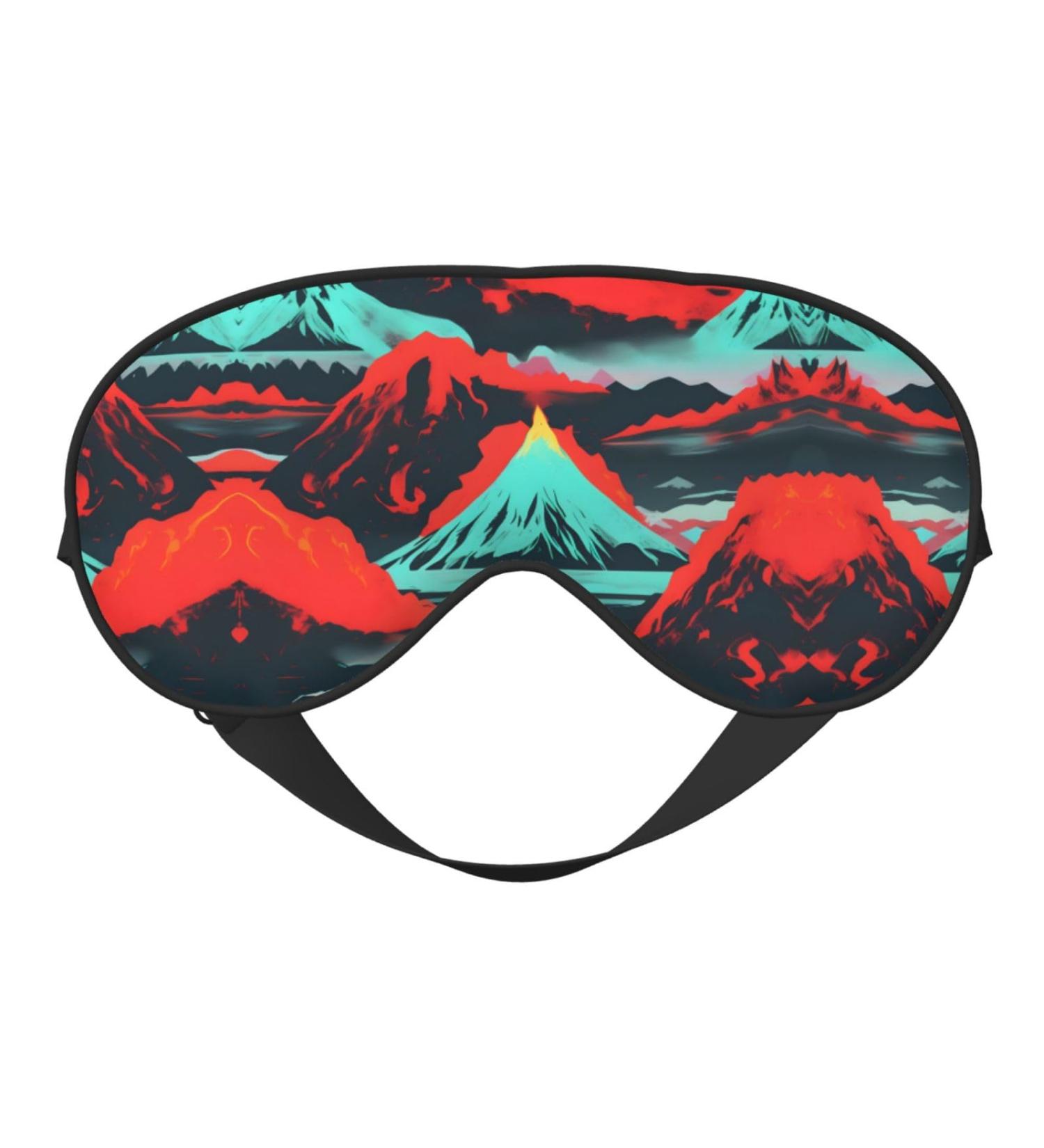 Buy Volcano Bloom Print Unisex Sleeping Eye Mask | Soft Light-Blocking Eye Mask for Ultimate Comfort - Shop Internationally - Buy Online on GoSupps.com