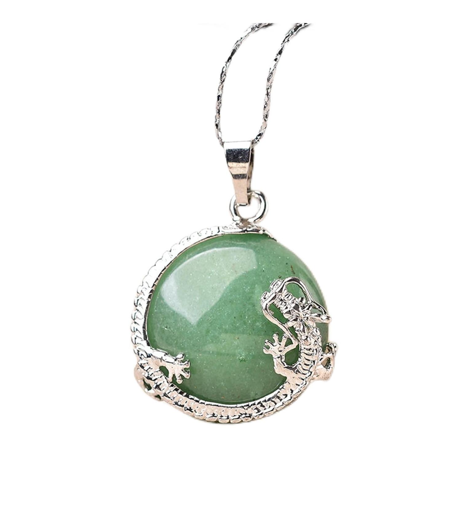 1PC Natural Crystal Amethyst Rose Quartz Dragon Pendant Jewelry Quartz Jewelry Couple Ornament Reiki Stone ERTEYIN (Color : Aventurine) - Buy Online on GoSupps.com