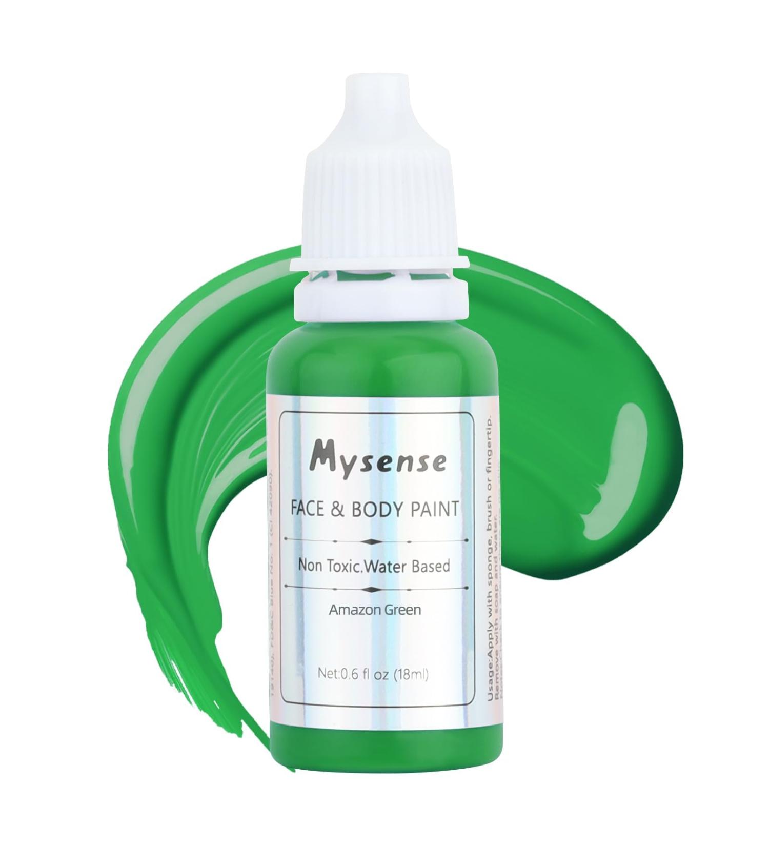 Amazon Green Face and Body Paint | Non-Toxic Washable Makeup for Halloween Costume, Cosplay, SFX | 0.6 OZ (18ml) - Buy Online on GoSupps.com