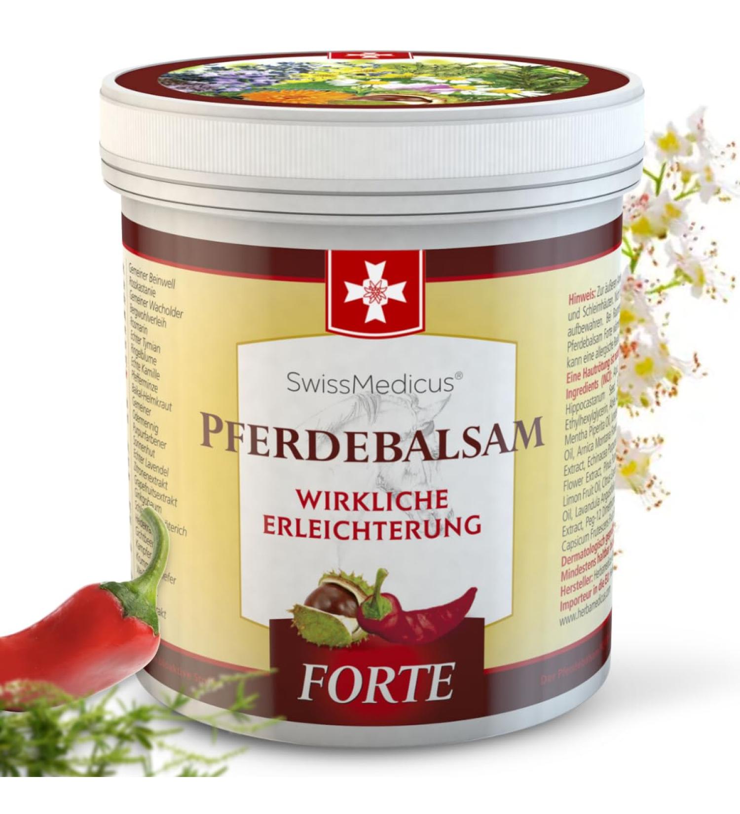 Swissmedicus Horse Balm Massage Gel - 250ml with 25 Herbal Extracts for Joint Muscle & Back Relief - Buy Online on GoSupps.com