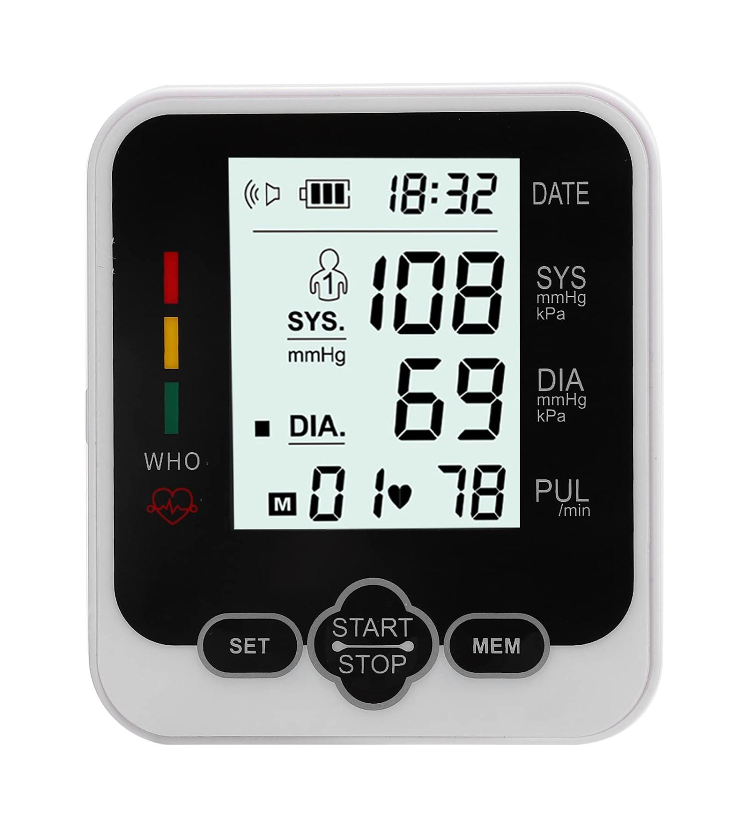 Land Joint Blood Pressure Monitor - LCD Screen Voice Transmission Memory Wrist Cuff for Home & Hospital Use - International Shipping Available - Buy Online on GoSupps.com