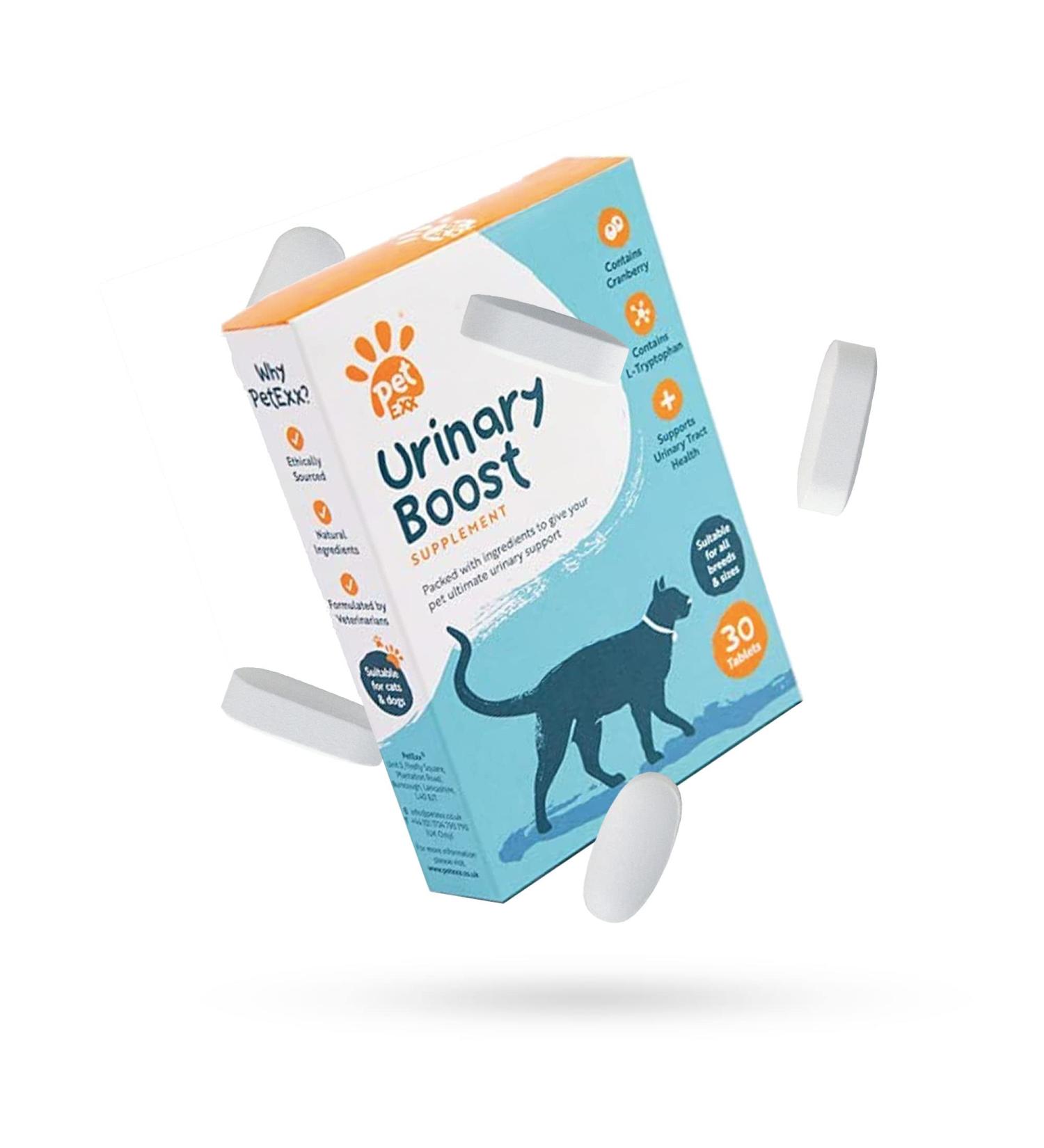 PetExx Urinary Boost 30 Tablets - UTI & Cystitis Treatment for Cats & Dogs | UK-Made UT Health Support - Buy Online on GoSupps.com