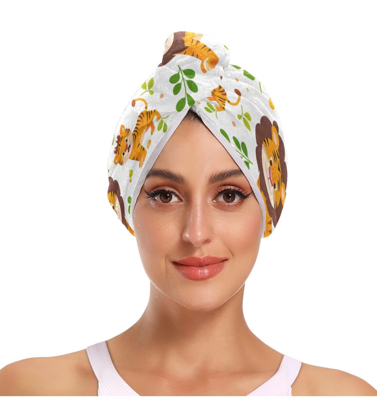 Shop Tiger Mother Kids Hair Towel 2 Pack | Super Absorbent Quick Drying Hair Turbans & Head Wraps for Women & Girls - International Shipping Available - Buy Online on GoSupps.com