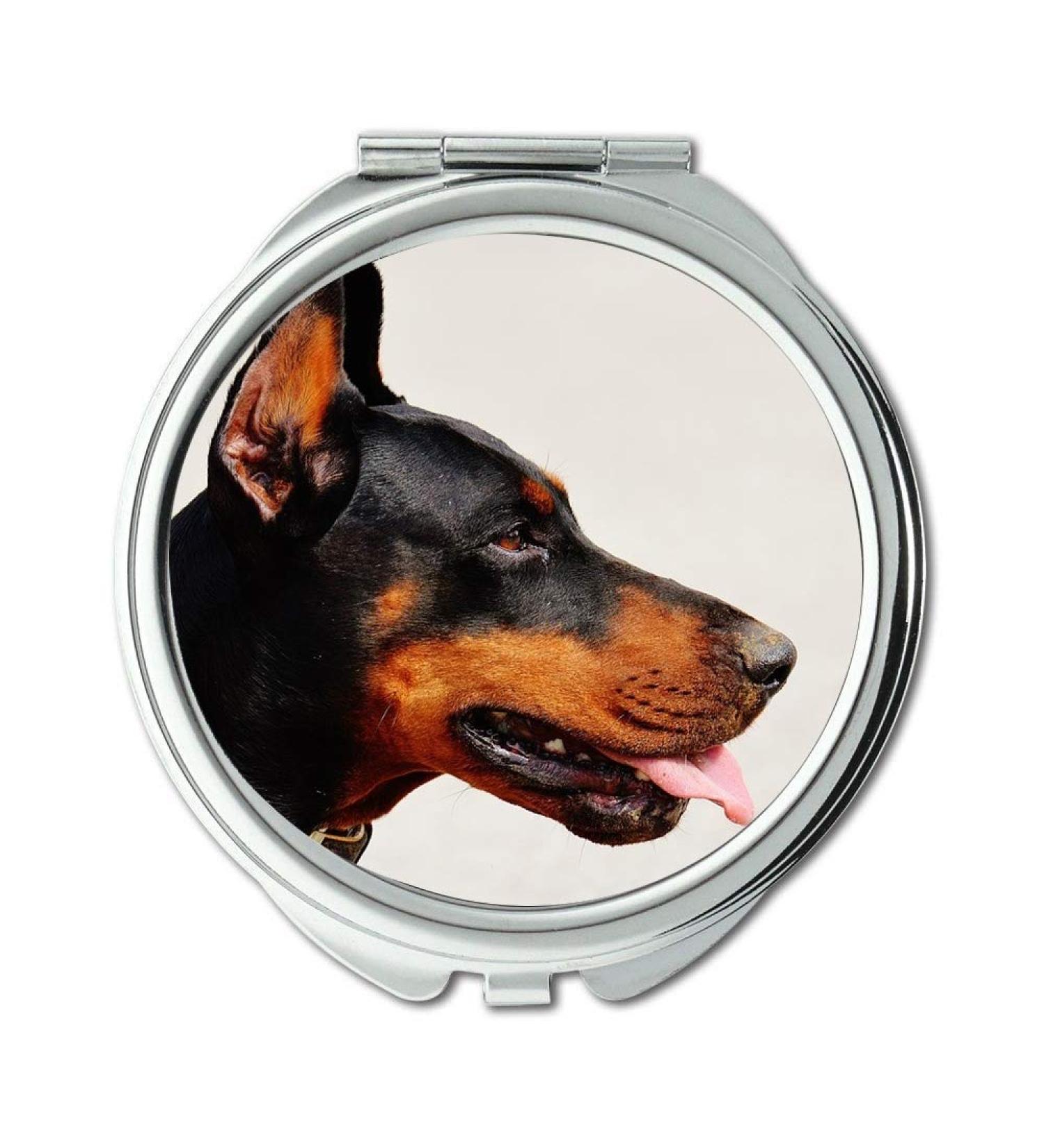 YENDOSTEEN Mirror Compact Mirror Doberman Dog Animal World Animal Pet Nature Race pocket mirror portable mirror - Buy Online on GoSupps.com