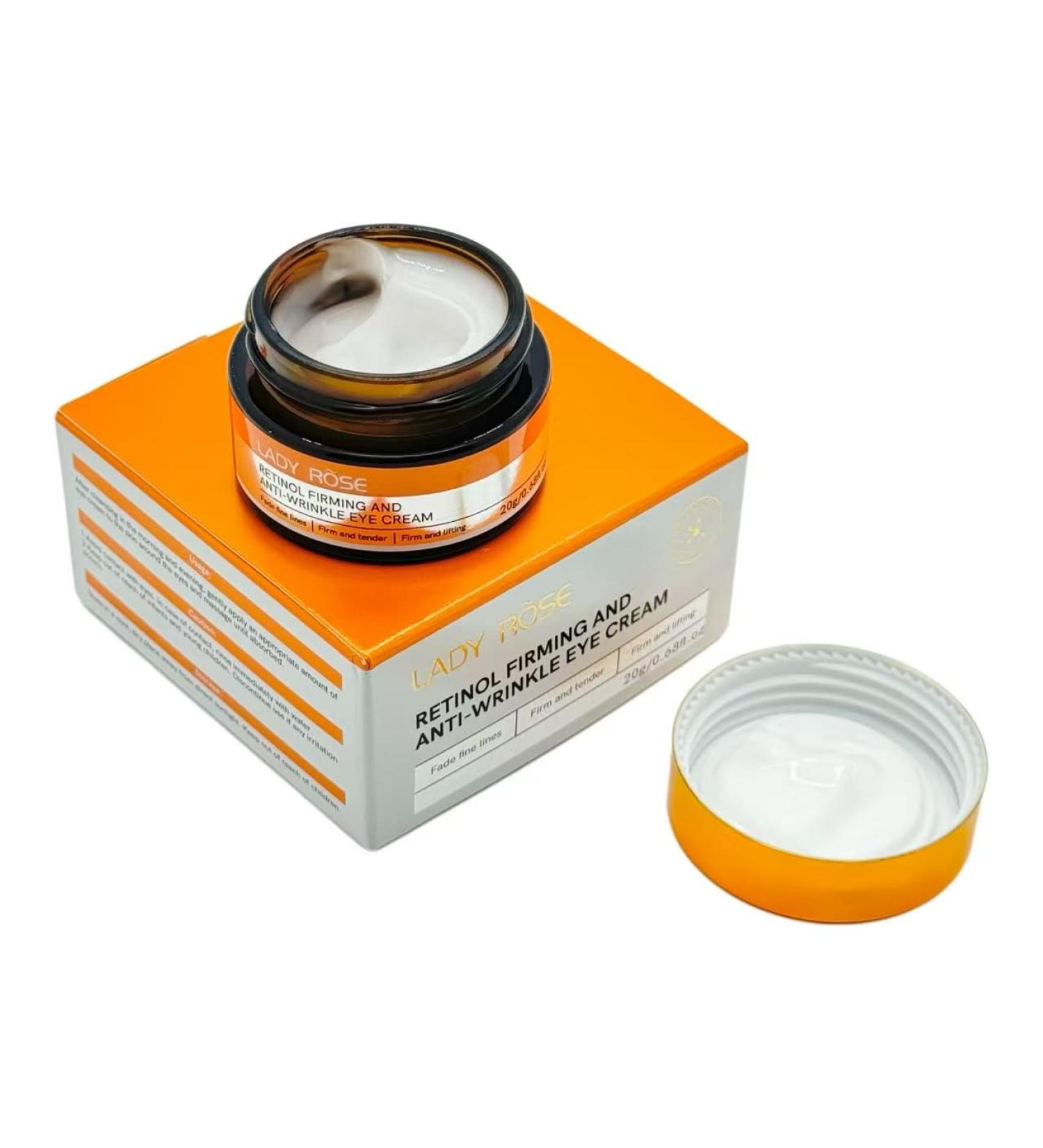 LADY ROSE Revive Eye Cream Hyaluronic Acid + Niacinamide + Retinol Hydrating Dark Circles Brightens Smooths Line Lines Anti-puffing Firms Reduces Dark Spots Fast Absorbing 20g/0.68fl.oz - Buy Online on GoSupps.com