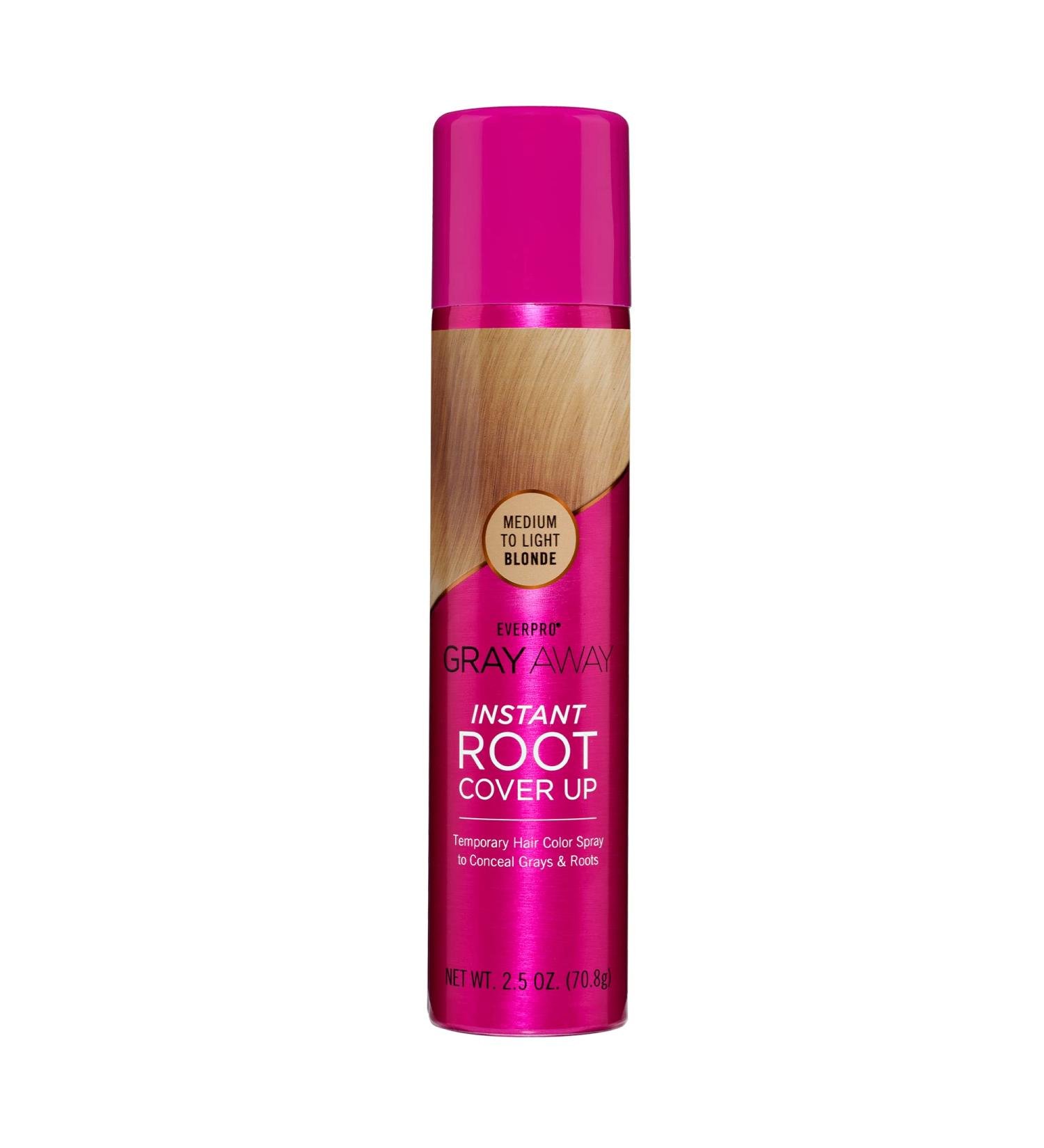 EVERPRO Gray Away Instant Root Cover Up Spray 2.5oz - Medium/Light Blonde - Buy Online on GoSupps.com