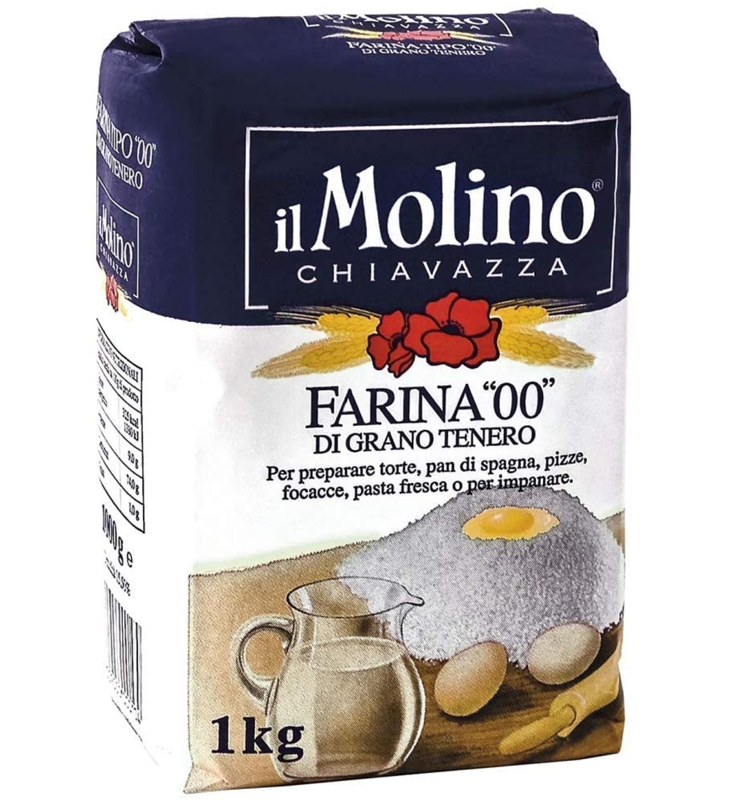 Molino Chiavazza - Premium Italian Plain Wheat Flour 00 - Bread | Pasta | Cake (1Kg) - Buy Online on GoSupps.com