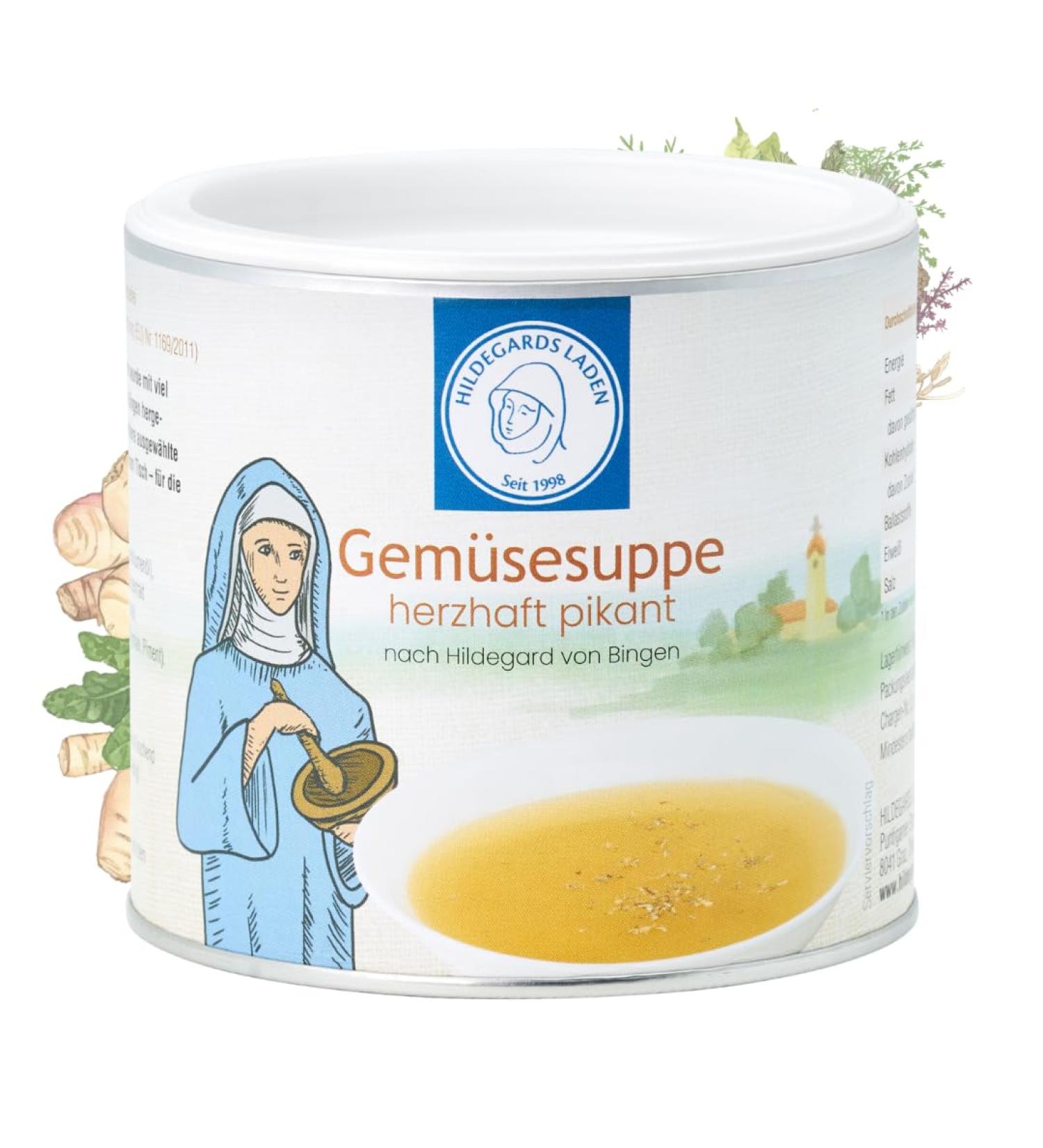 Spicy Vegetable Broth | Hildegard's Natural Soup with 14 Traditional Spices | 350g - 100% Organic & Authentic Flavor - Buy Online on GoSupps.com