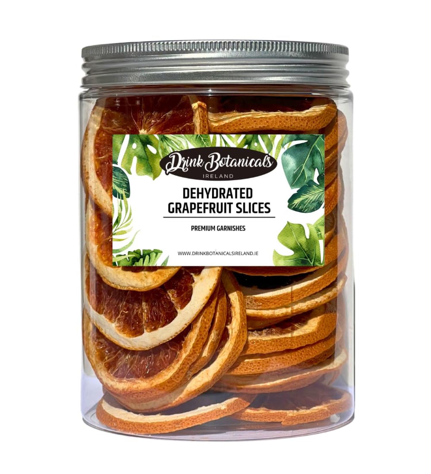 Drink Botanicals Ireland Dried Grapefruit Slices Wheels | Dehydrated 100% Natural | Dry Red fruits for Garnish Cocktails Cake Decoration Wreaths & Breakfast | Fruit Slice | 140 Grams - Buy Online on GoSupps.com