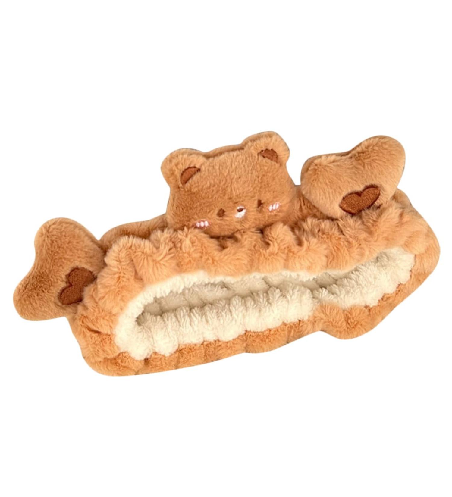 PLAFOPE Bear Face Wash Headband Make up Headbands Bear Headband Spa Hair Band Facial Headbands Spa Headbands Headband for Washing Face Skincare Headbands Makeup Headband - Buy Online on GoSupps.com