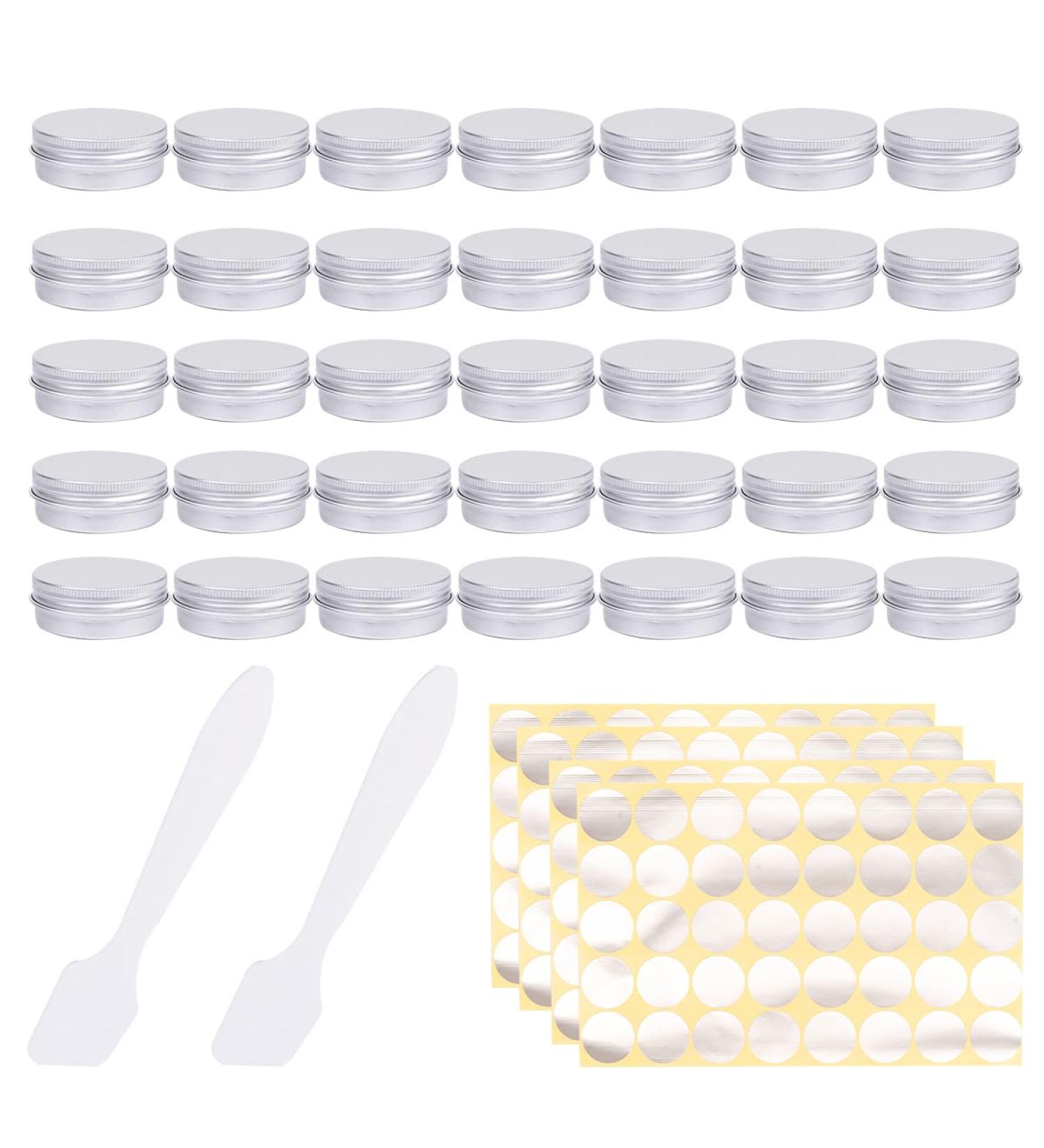 35 Pack 20ml Empty Jars with Lids - Perfect for Lip Balm & Cream Storage | International Shipping - Buy Online on GoSupps.com