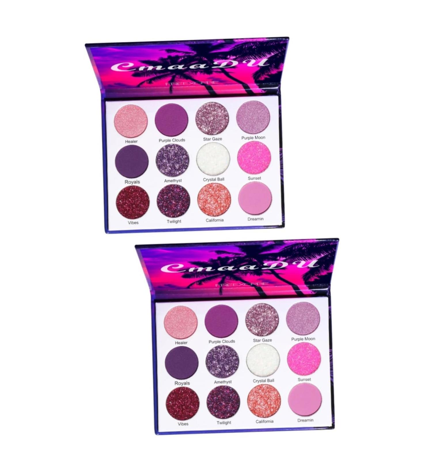 FOMIYES 2 Boxes Eyeshadow Palette Metal Tray Cosmetics Eye Shadow Plate Matte Miss Makeup Palette 1 count (Pack of 1) Colorfulx2pcs - Buy Online on GoSupps.com