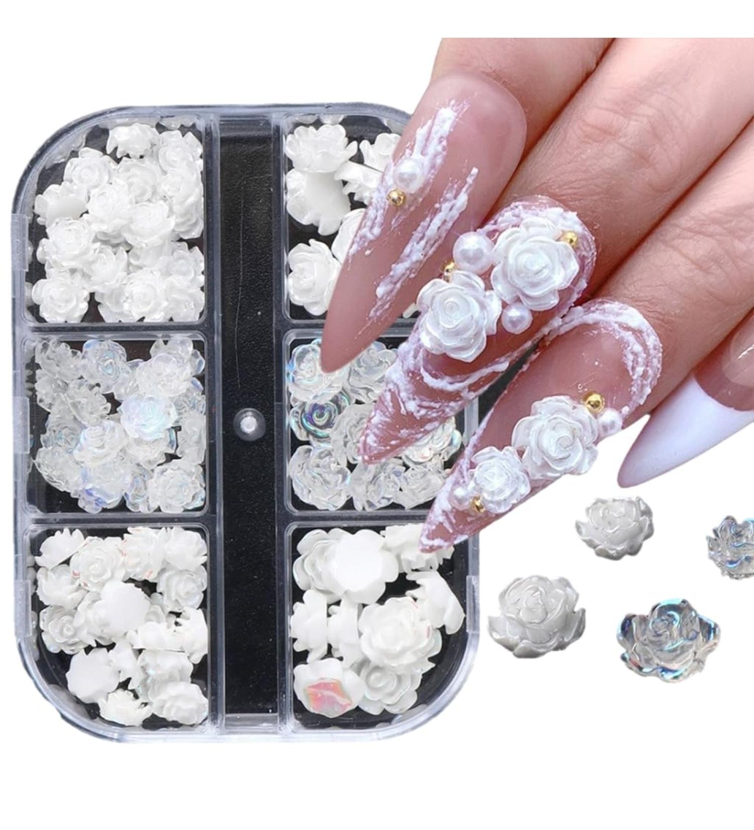 TQUXNGA Exquisite Craftsmanship Camellia Nail Art Decorations in Various Styles Take Your Manicure to the Next - Buy Online on GoSupps.com