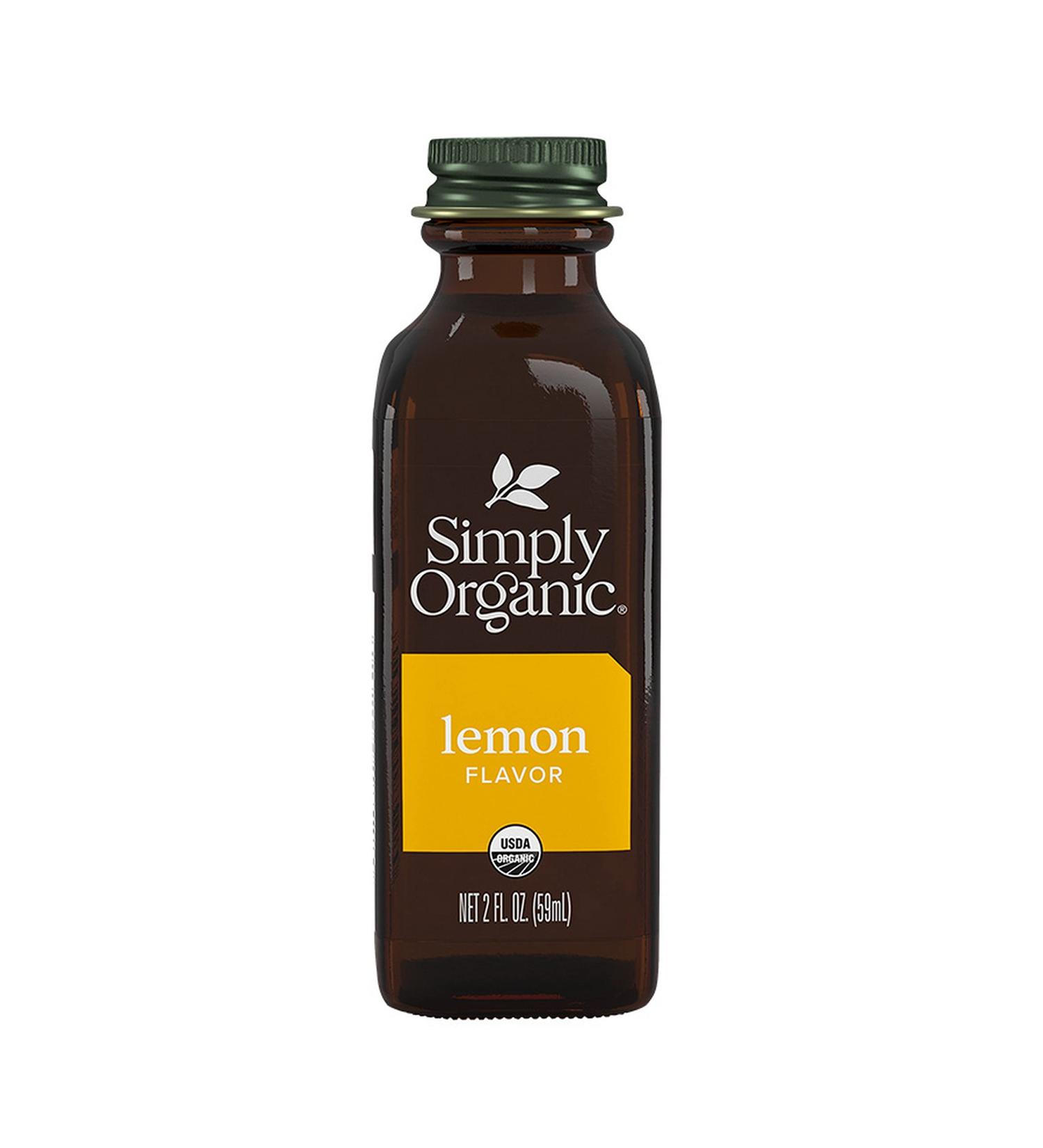 Simply Organic Lemon Flavor 2 fl oz | Natural Cooking & Baking Extract - Buy Online on GoSupps.com