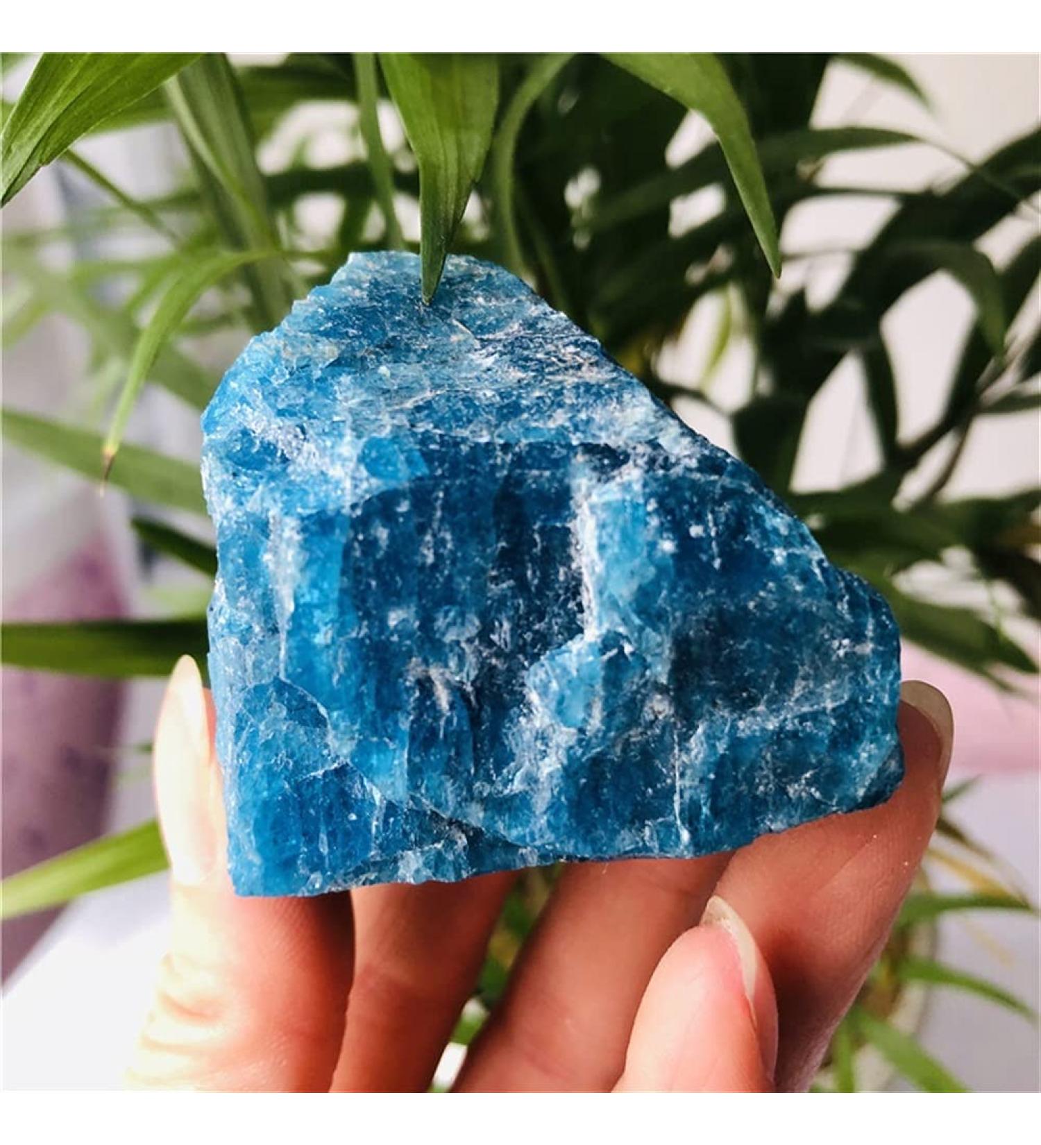 Natural Blue-Green Apatite Crystal Stone Natural Rough Specimen Decorative Stone ningxiao (Size : 70-80g) - Buy Online on GoSupps.com