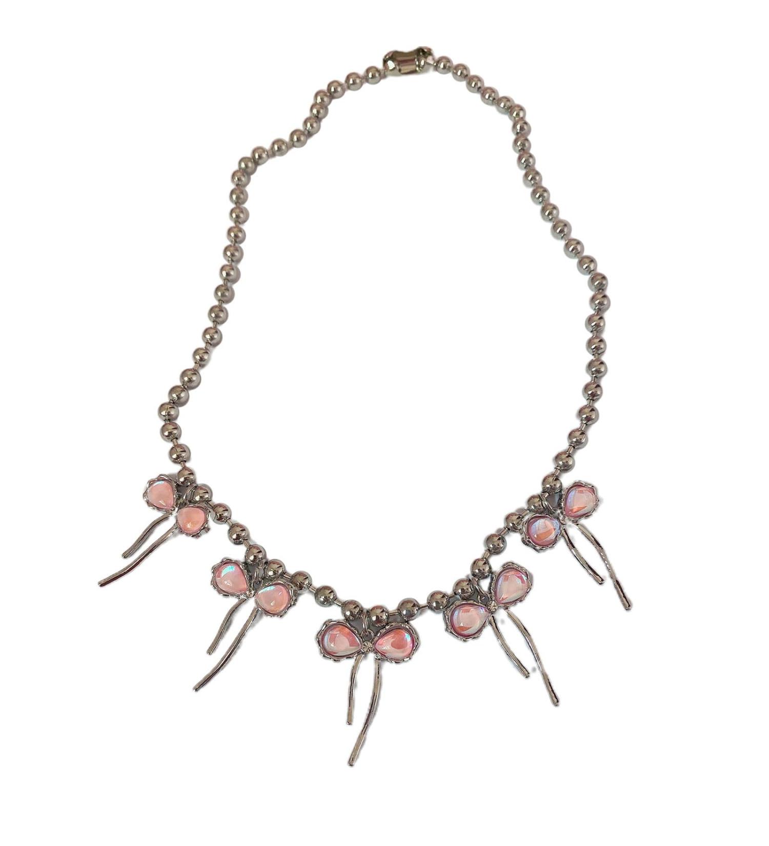 Oralgo Geometric Loop Necklace for Women - Trendy Collarbone Chain | Student Chic & Simple Metal Design - Buy Online on GoSupps.com