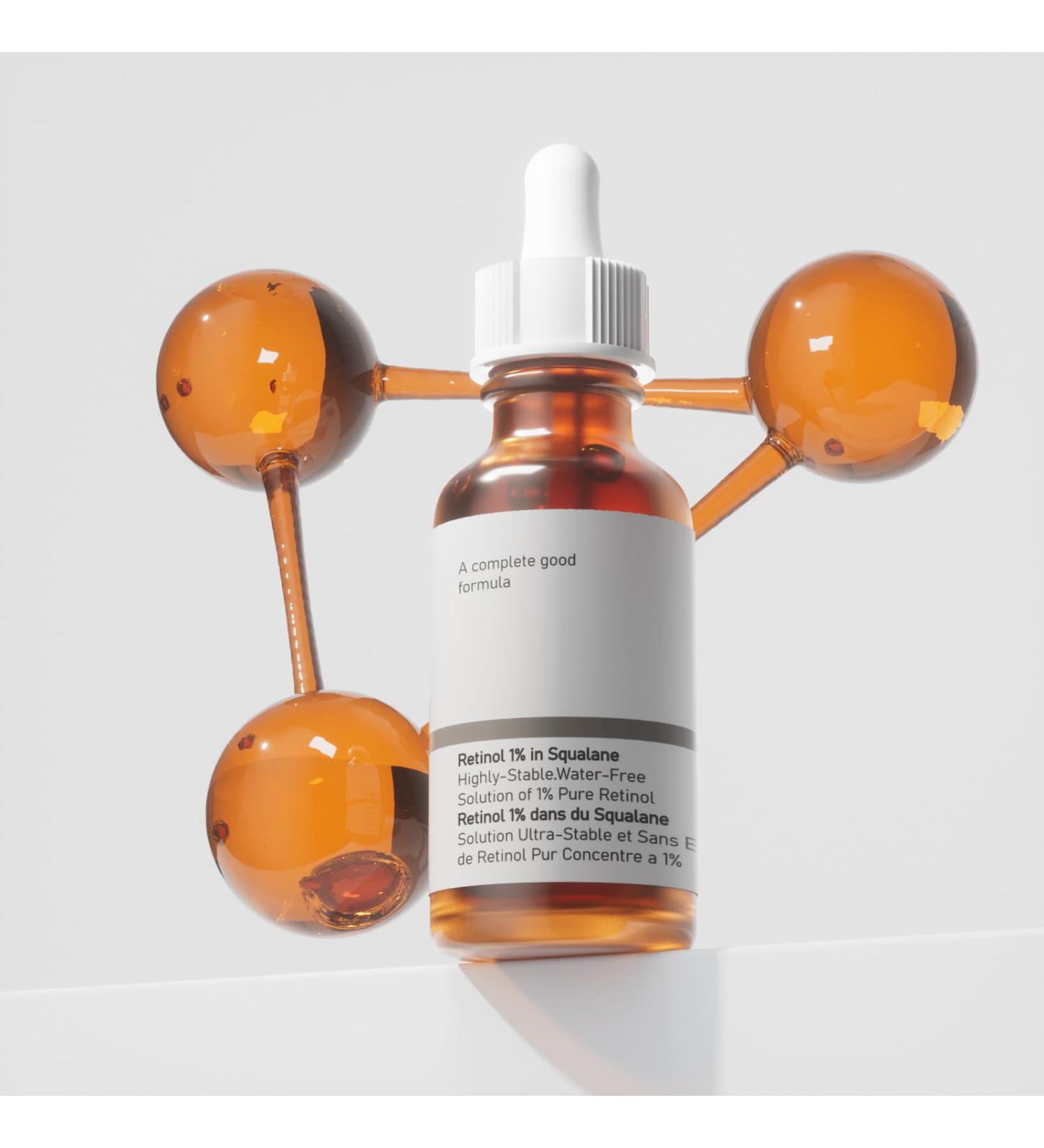 Buy Retinol 1% in Squalane Serum - 30ML Moisturizing Face Serum for Fine Lines & Acne - Best for Dry Skin - Buy Online on GoSupps.com
