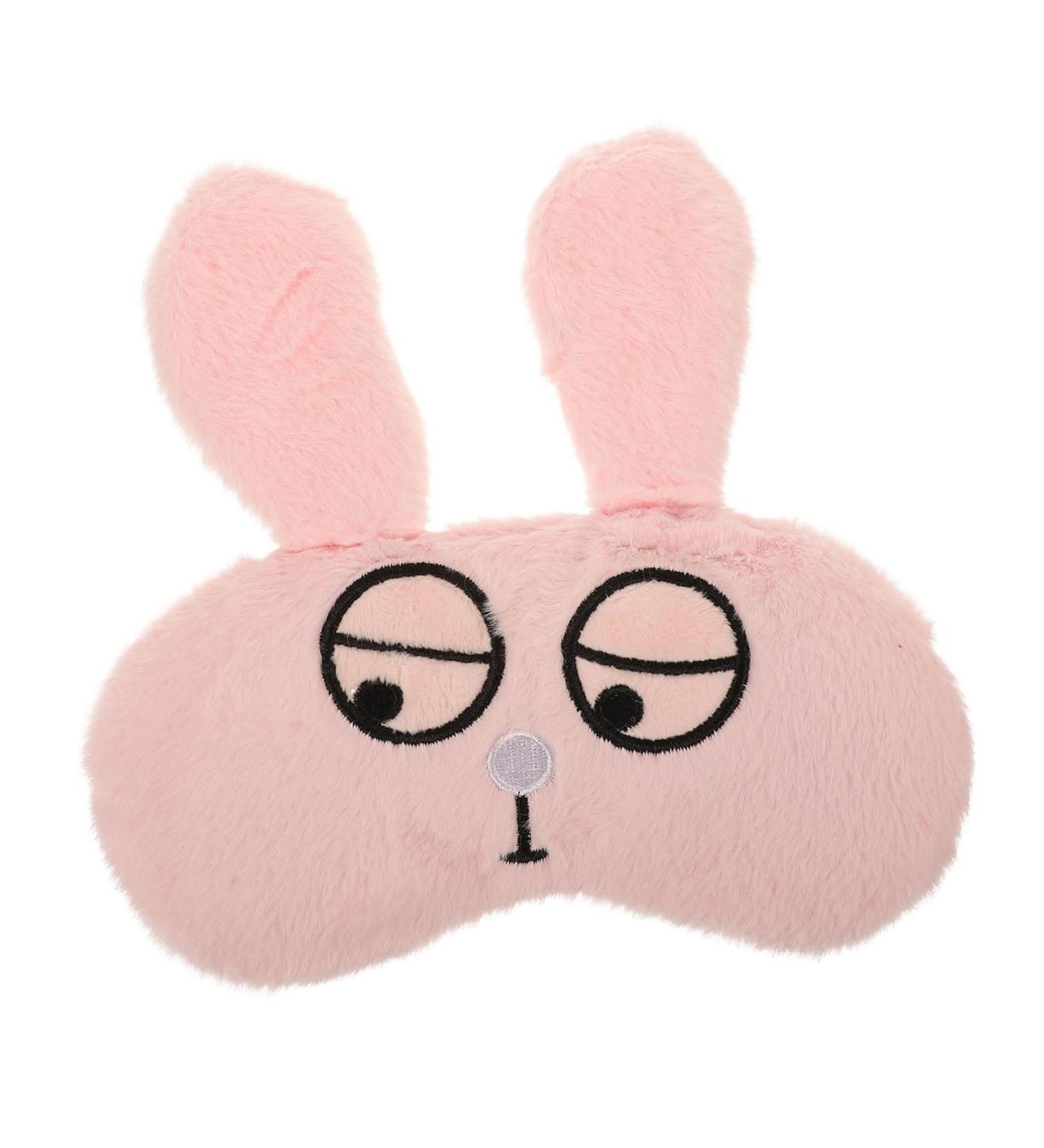 Didiseaon Pink Plush Blindfold Sleep Mask - Comfortable & Stylish Eye Cover for Restful Sleep - Buy Online on GoSupps.com