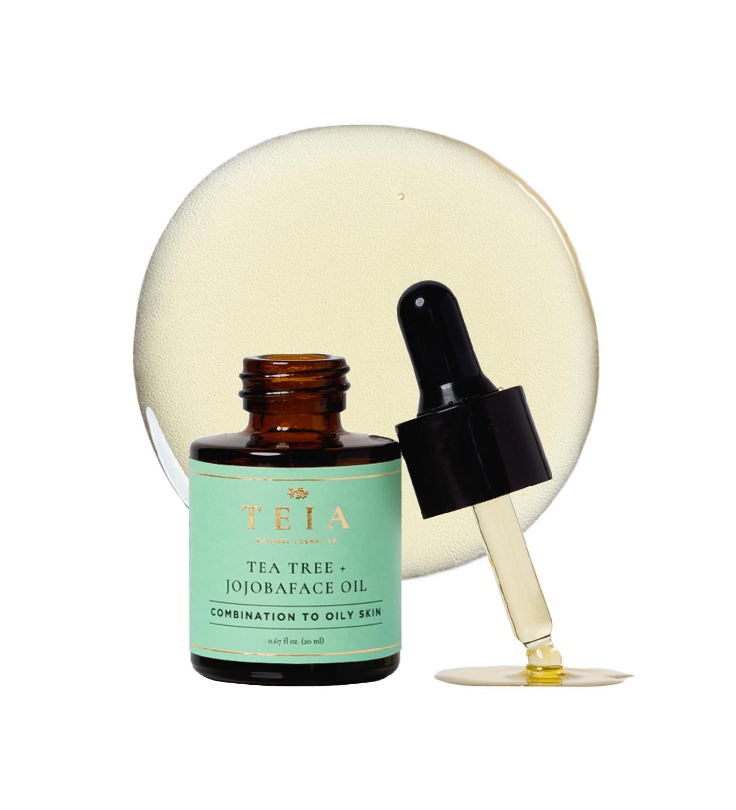 TEIA Cosmetics Natural Nourishing Facial Oil for Oily Skin | Tea Tree Oil | Vegan Non-Toxic Cruelty-Free - Buy Online on GoSupps.com