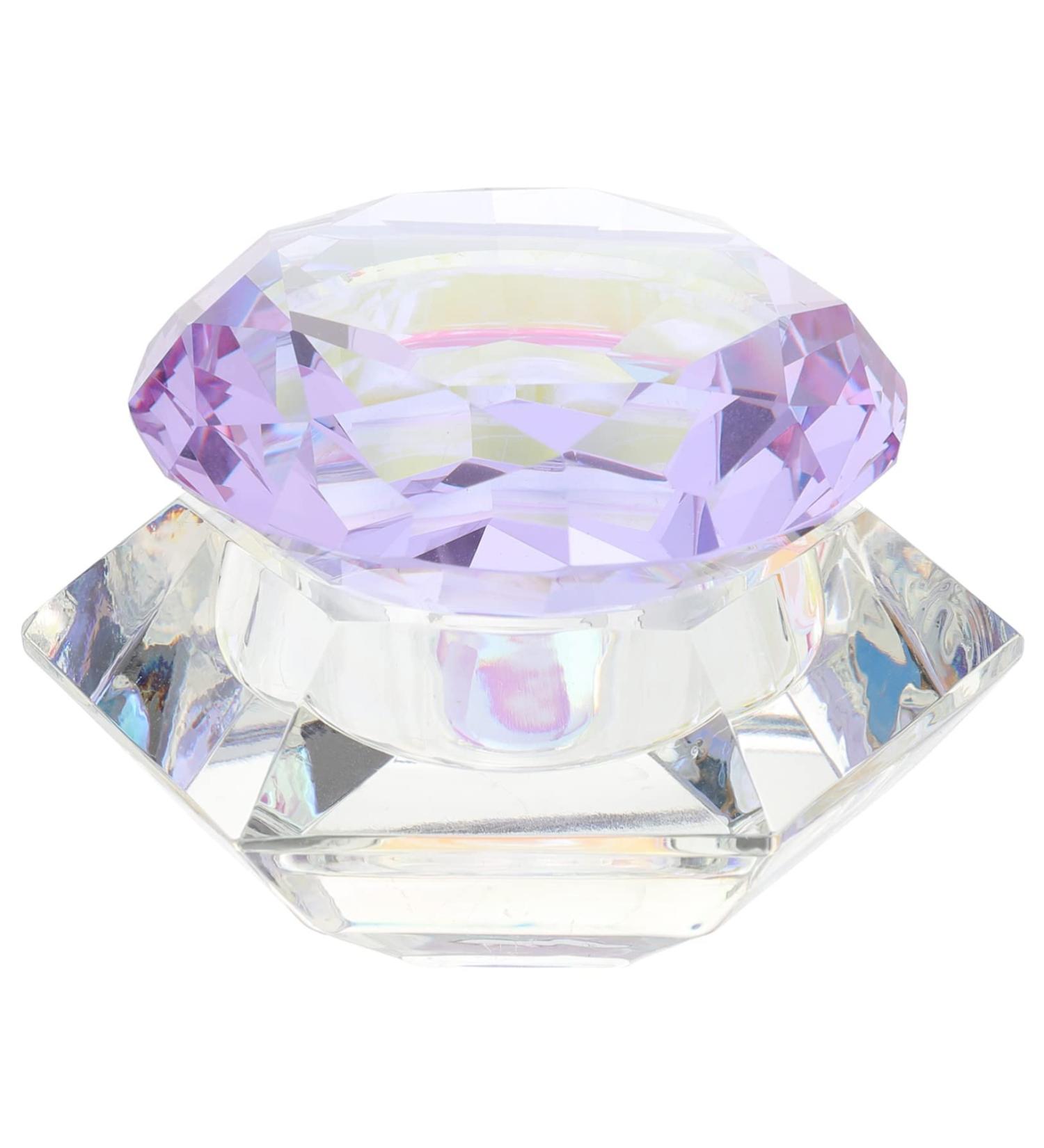 minkissy Nursing Glass Pen Cup Nail Art Crystal Cup Dappen Monimore Acrylic Liquid Nail Glass Crystal Cup Diy Powder Holder Crystal Powder Dish Clear Tumbler Bowl Large Big Diamond 7x7cm As Shown - Buy Online on GoSupps.com