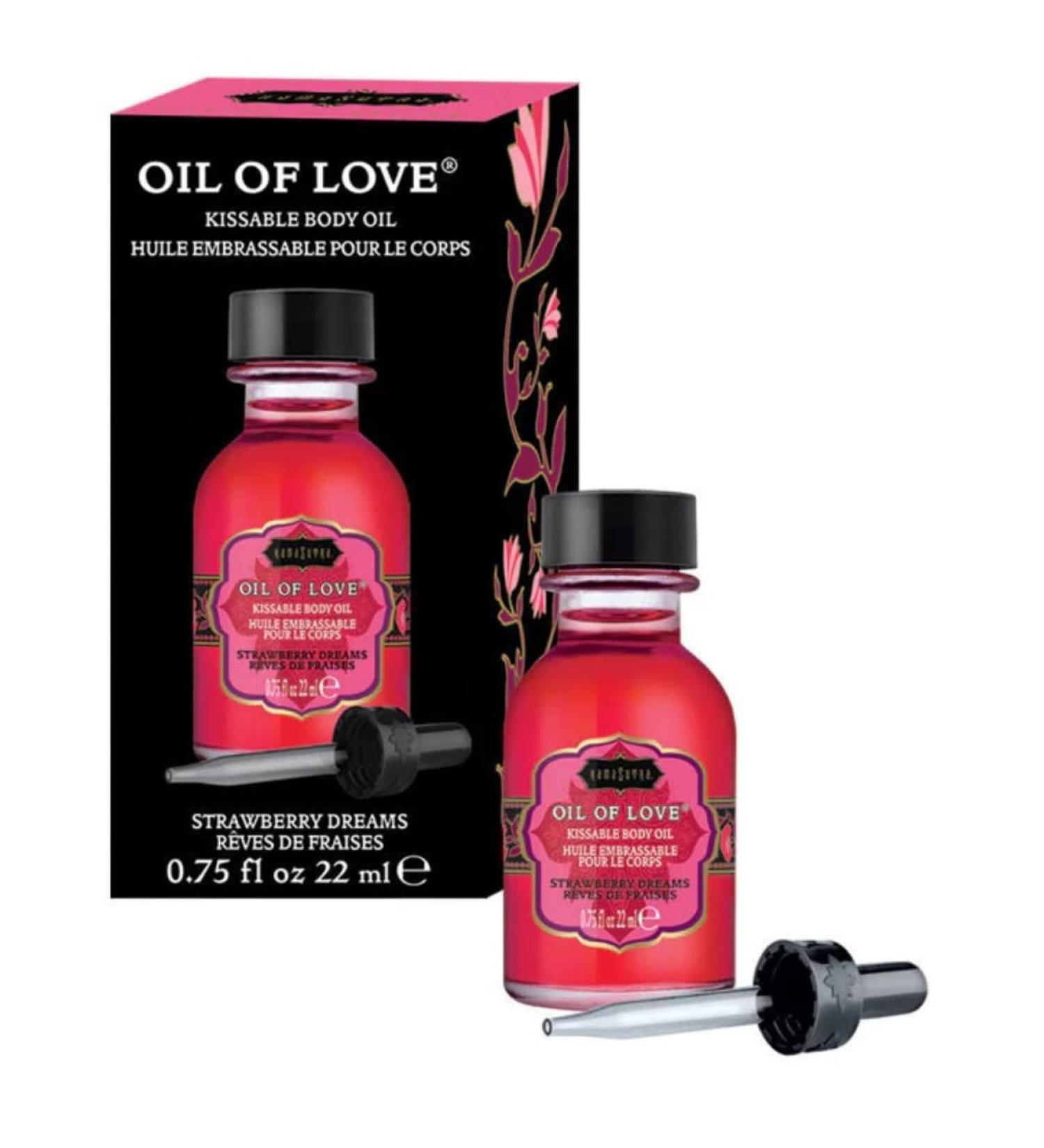 Kamasutra Cosmetics Oil of Love - Pink Strawberry Dreams 22ml | International Shipping Available - Buy Online on GoSupps.com