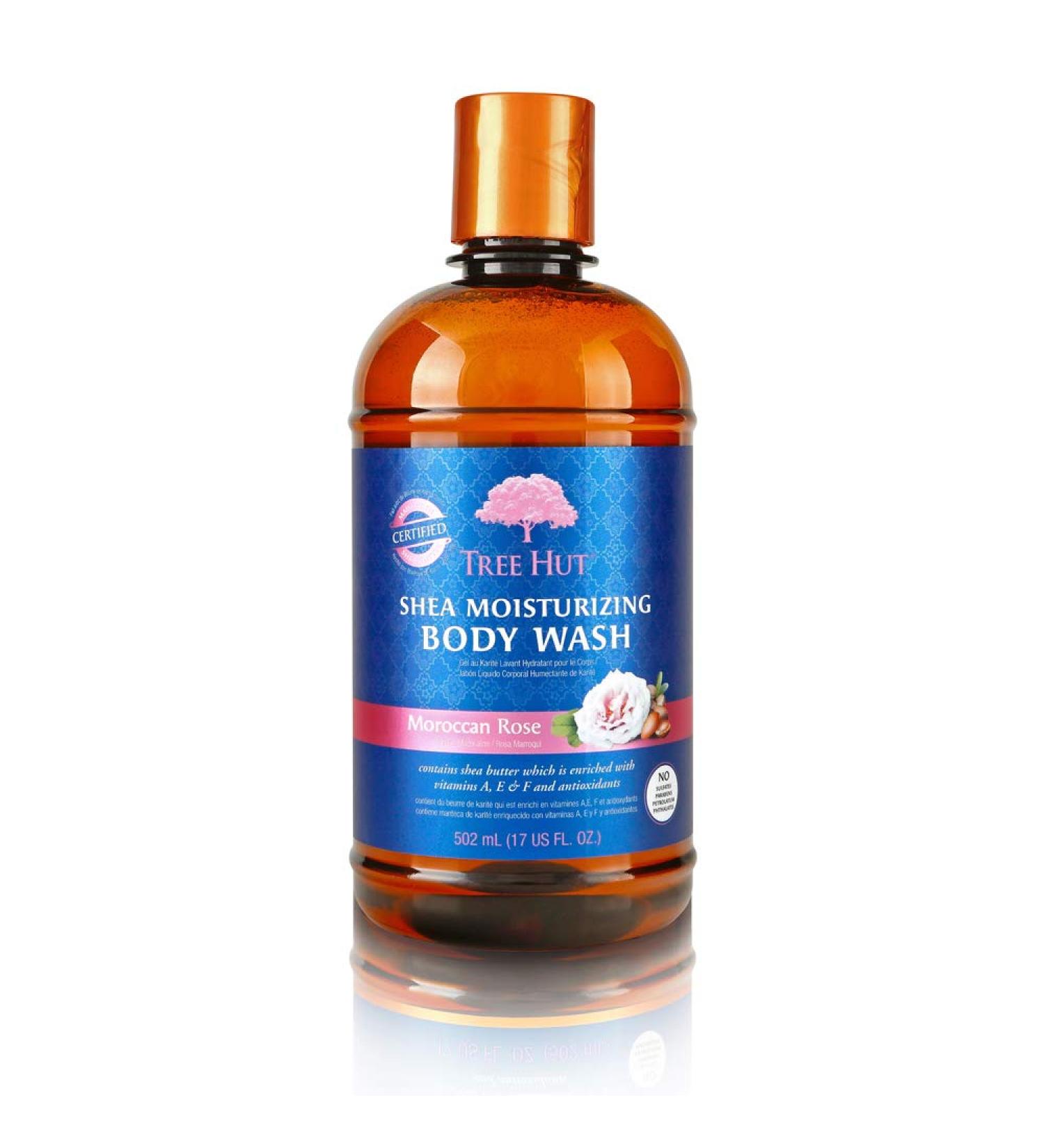 Tree Hut Shea Moisturizing Body Wash - Moroccan Rose 17 fl oz | Hydrating & Nourishing - Buy Online on GoSupps.com