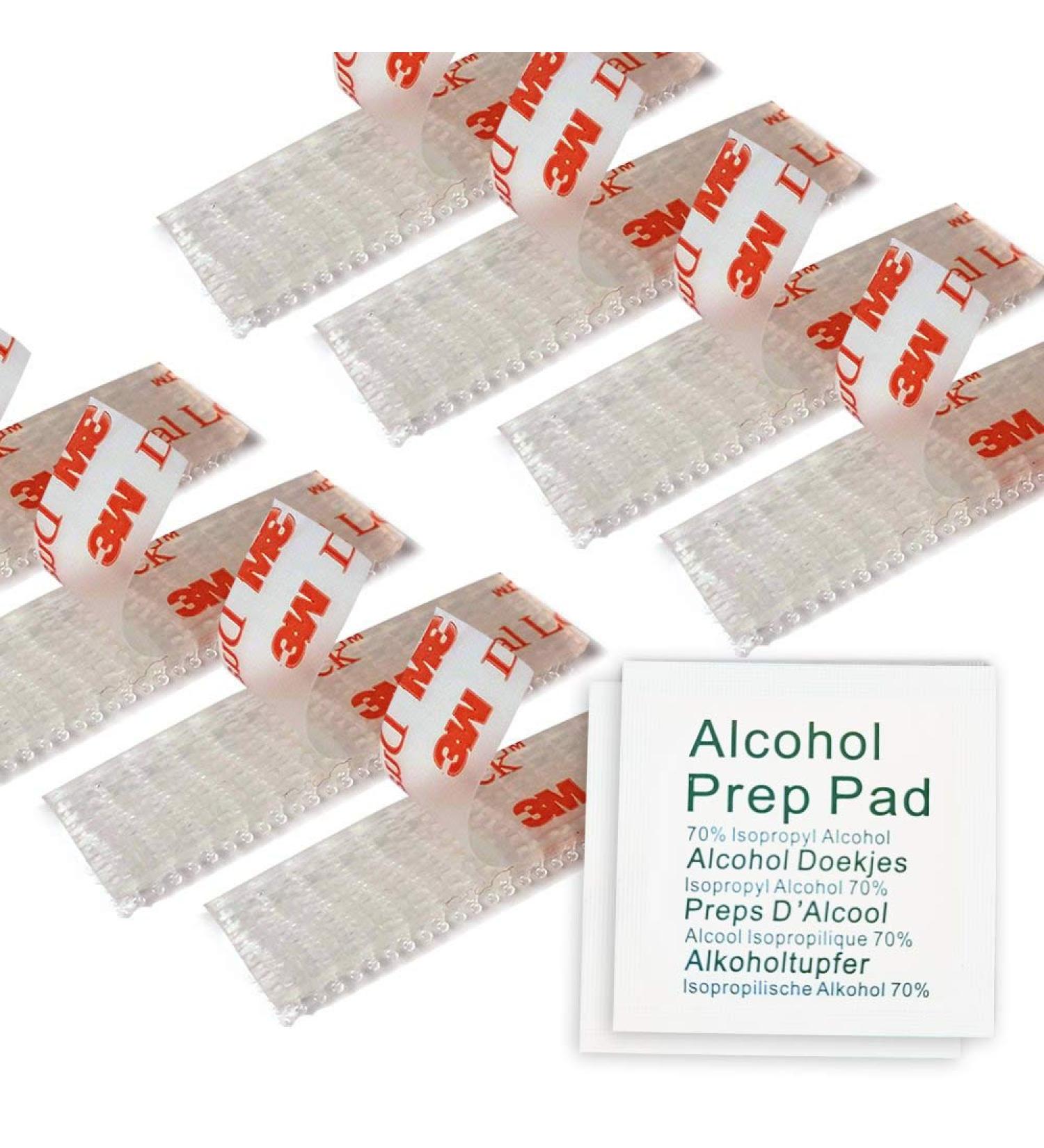 AutoBoxClub Heavy Duty EZPass/IPass Mounting Strips - 8pcs (4 Sets) with Alcohol Prep Pad - Buy Online on GoSupps.com