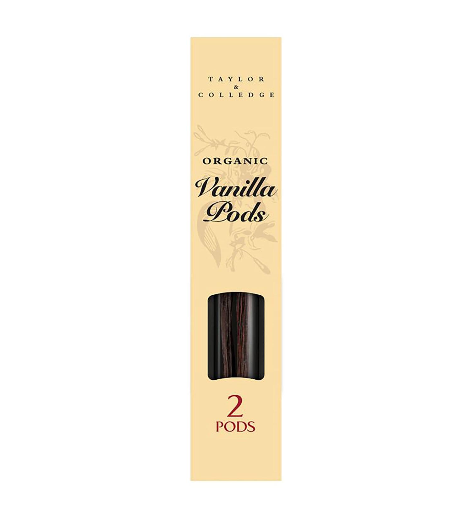 Taylor & Colledge Organic Vanilla Beans - 2 Whole Pods (4g) - Buy Online on GoSupps.com