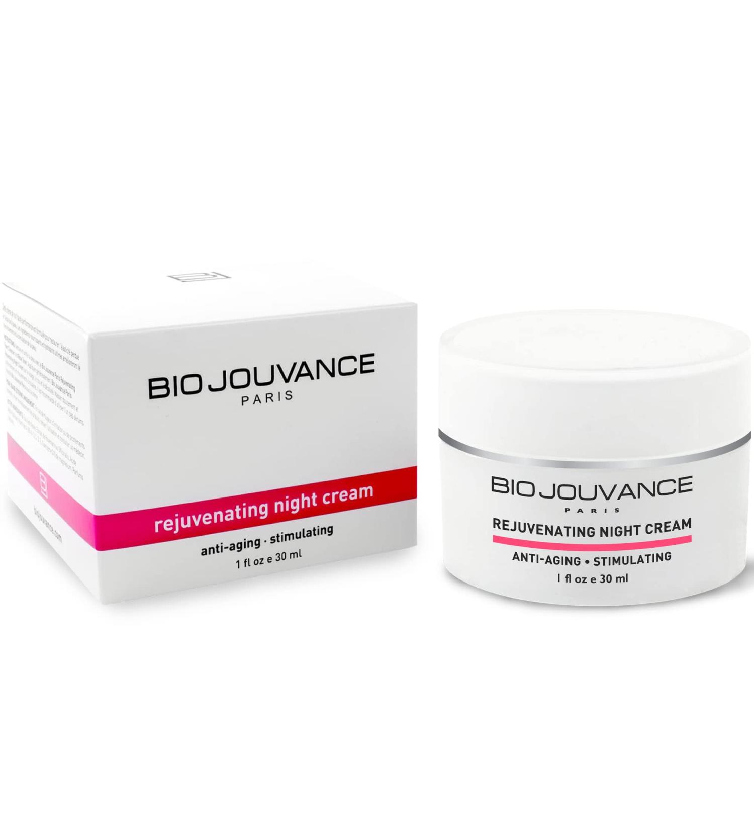 Rejuvenating Night Cream 1oz - Anti-Aging Moisturizer for Mature/Sun-Damaged Skin | Hydrating Facial Treatment | Made in France - Buy Online on GoSupps.com
