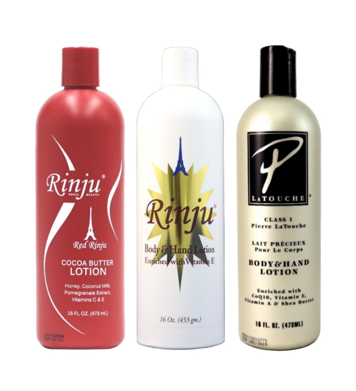 Rinju Body Hand Lotion & Pierre La TOUCHE Cocoa Butter Lotion Set - 16oz | Nourishing Hydration for All Skin Types | International Shipping - Buy Online on GoSupps.com