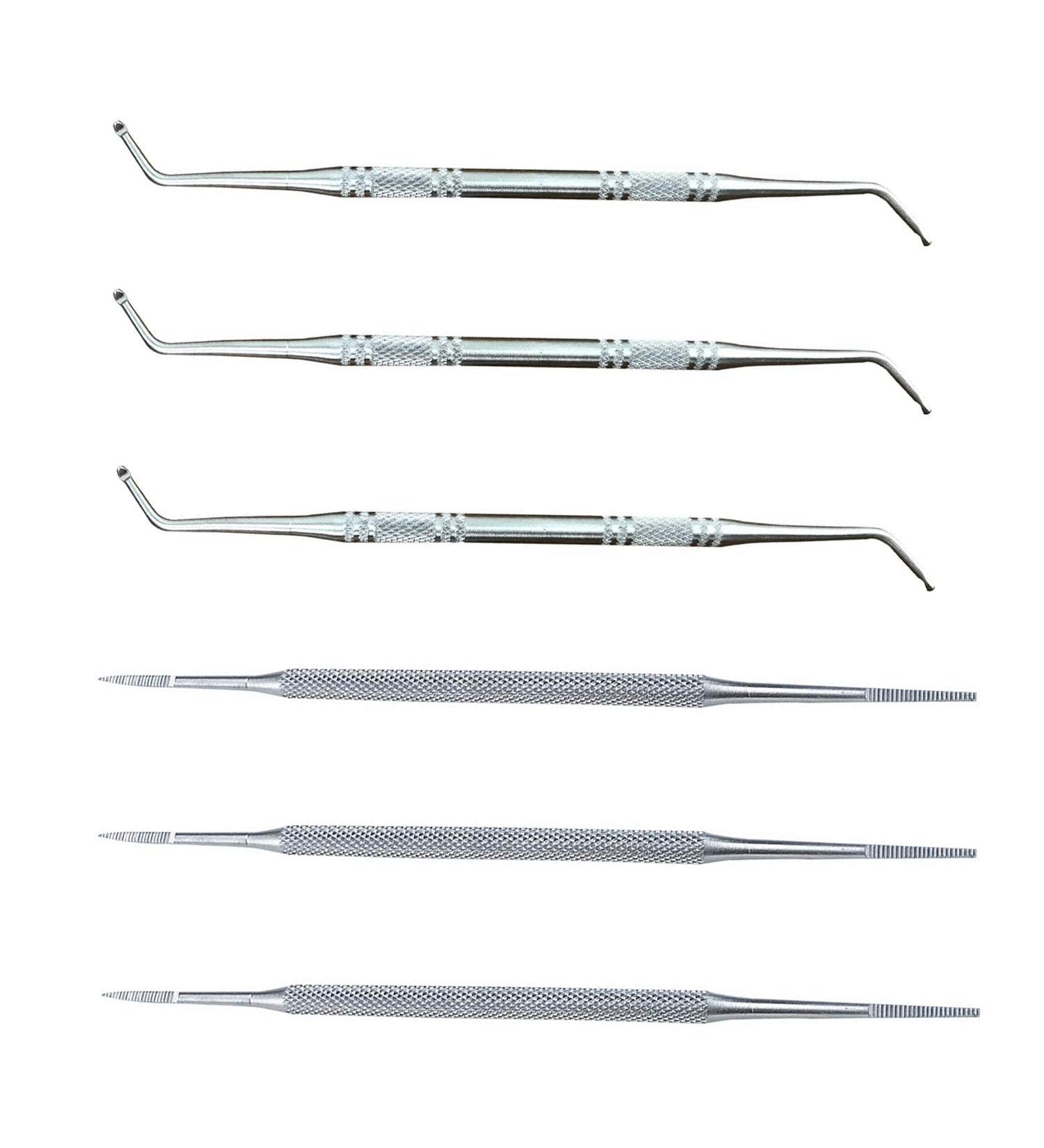 6-Piece Stainless Steel Toenail Tool Set | Lifter Cleaner & File | Manicure Essentials for Perfect Nails - Buy Online on GoSupps.com