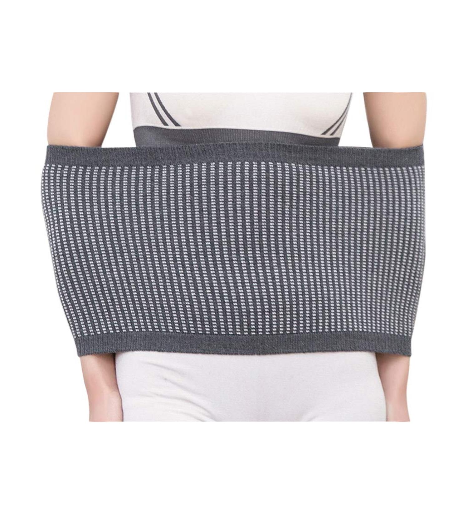 Women's Dance & Yoga Cold Weather Waist Warmer - Stomach & Back Pain Support Brace in Grey - Large - Buy Online on GoSupps.com
