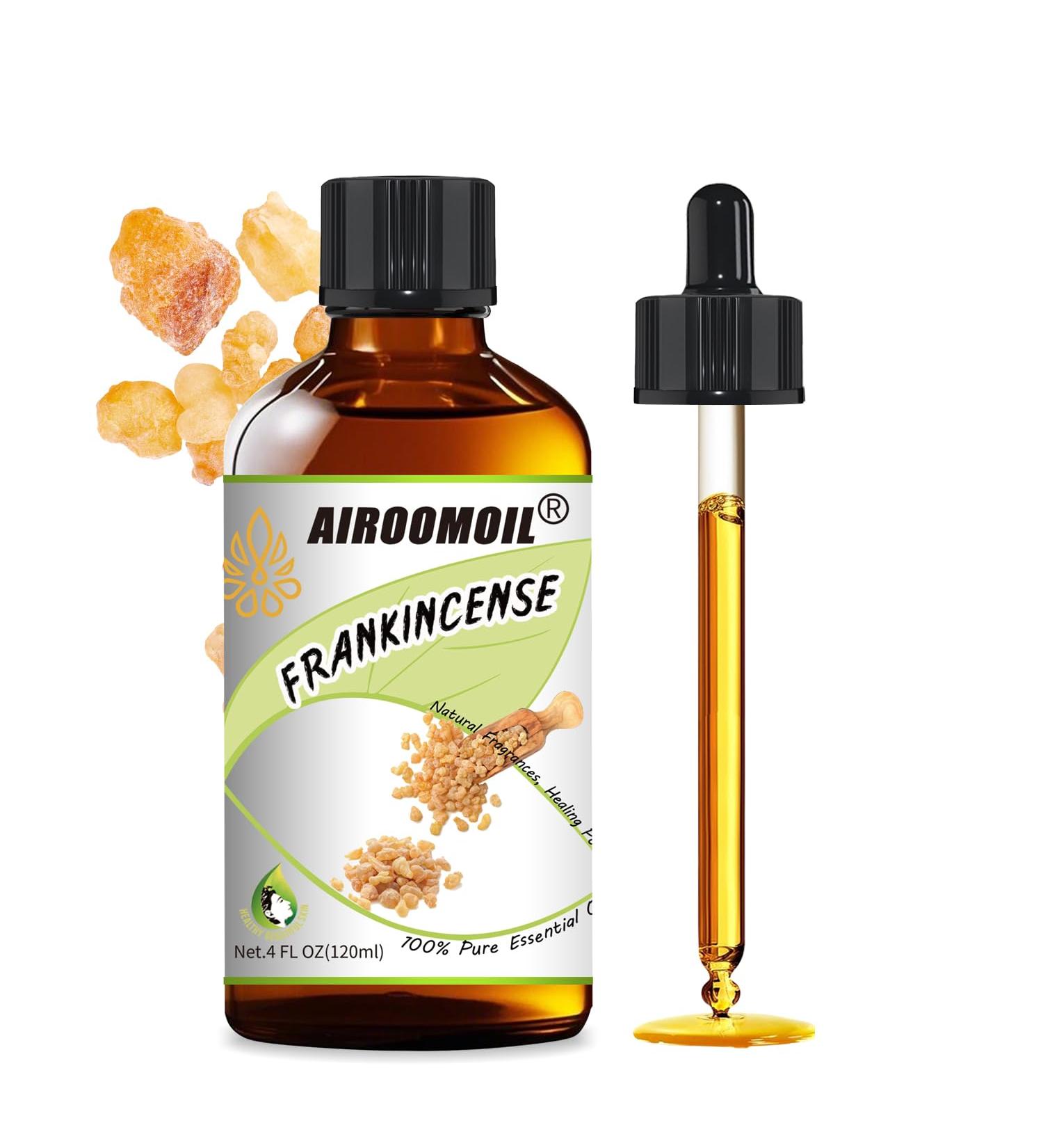 Airoomoil Pure Frankincense Essential Oil Pure for Aromatherapy Perfumes Soaps Use Diffuser Oils Home Use 4 Fl Oz - Buy Online on GoSupps.com