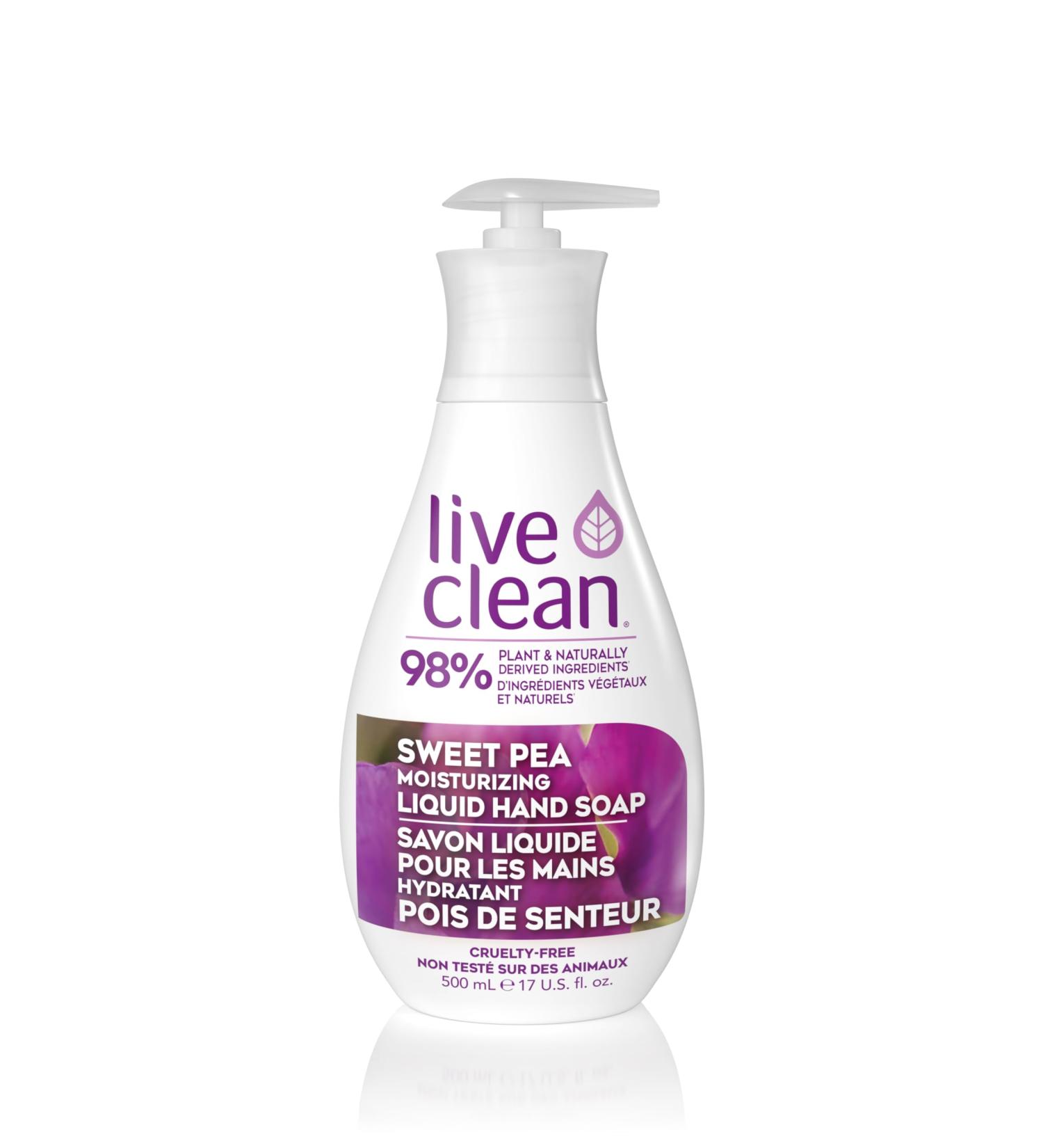 Live Clean Sweet Pea Moisturizing Liquid Hand Soap 500 ml (Pack of 4) Packaging may vary - Buy Online on GoSupps.com