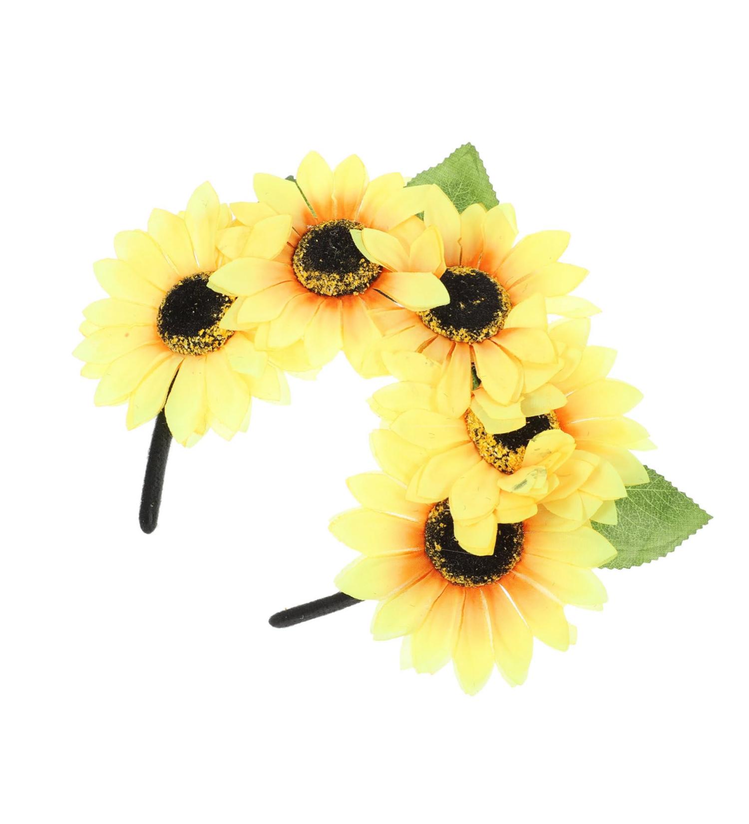 Mikinona Sun Headband Decorative Hairband Sunflower Headband Women Headdress Party Hairband Pattern Headdress Party Hair Clasp Sunflower Hair Hoop Sunflower Hair Clasp - Buy Online on GoSupps.com