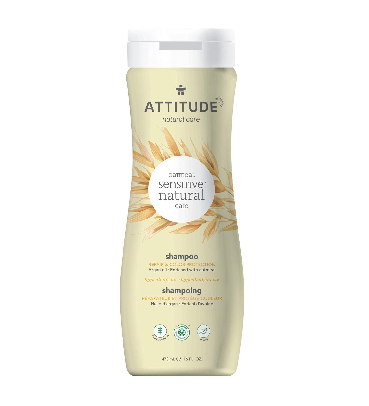 ATTITUDE Natural Shampoo - Repair & Color Protection with Argan Oil | 16 fl oz - Buy Online on GoSupps.com